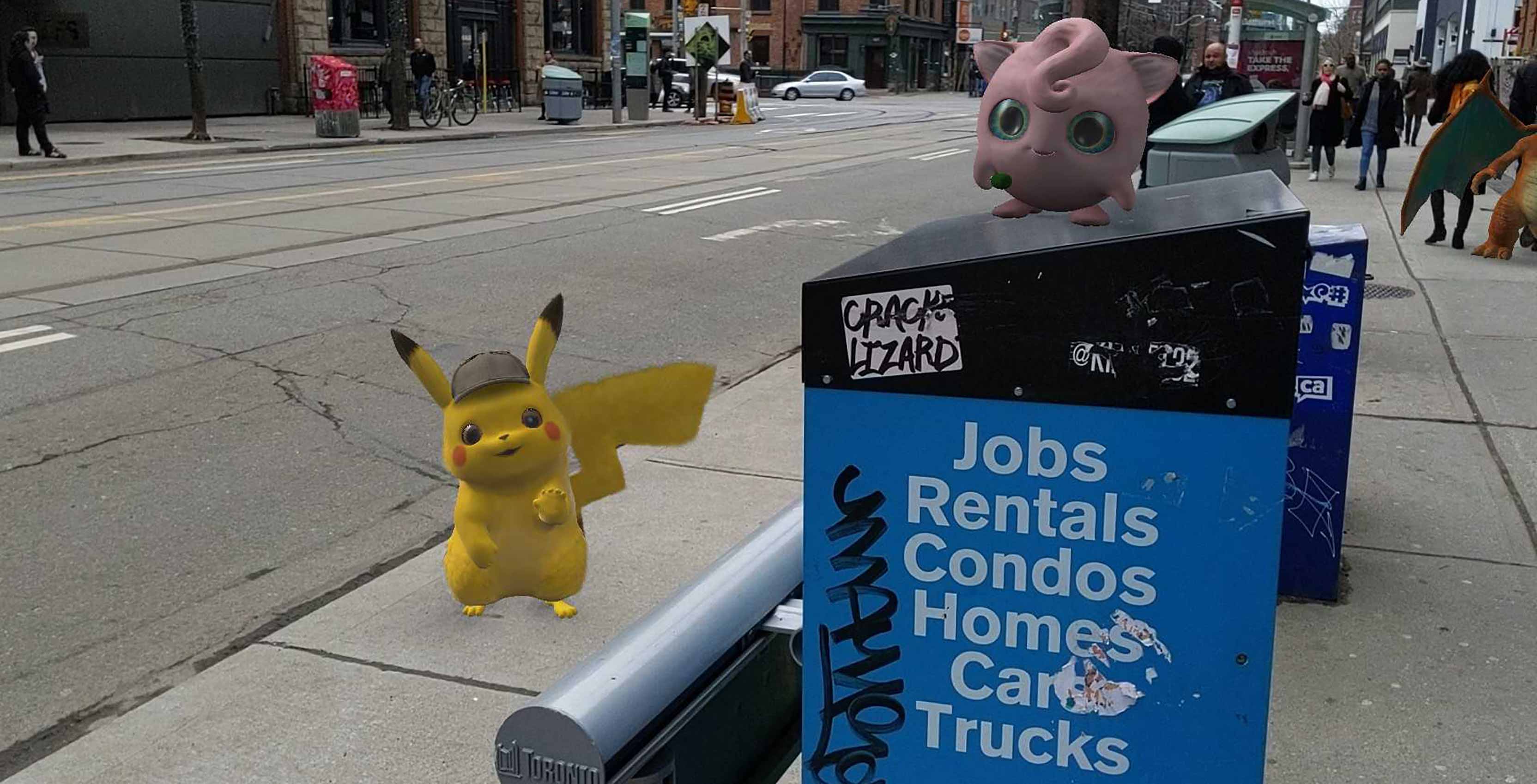 Detective Pikachu AR stickers