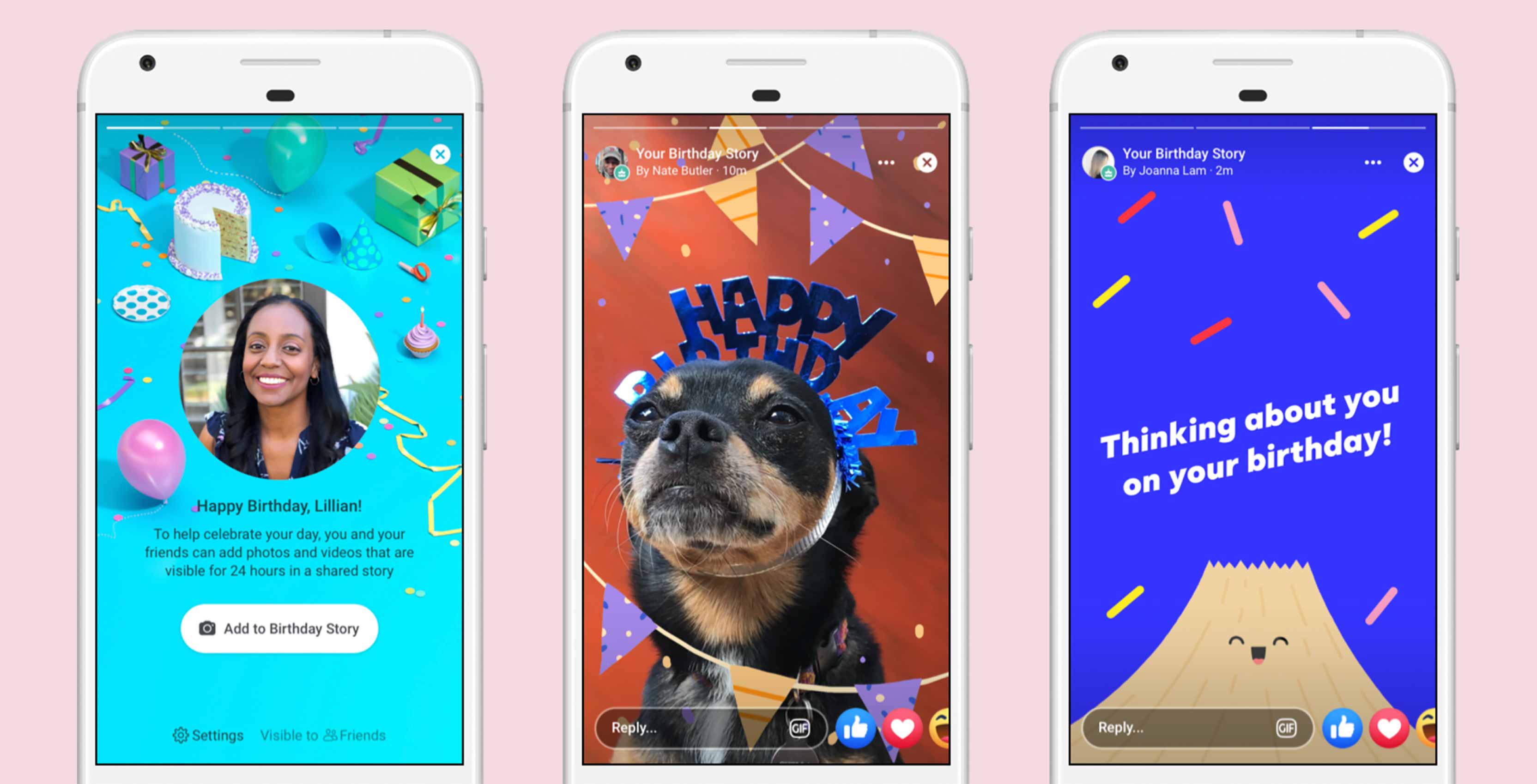 Facebook Stories bday wishes