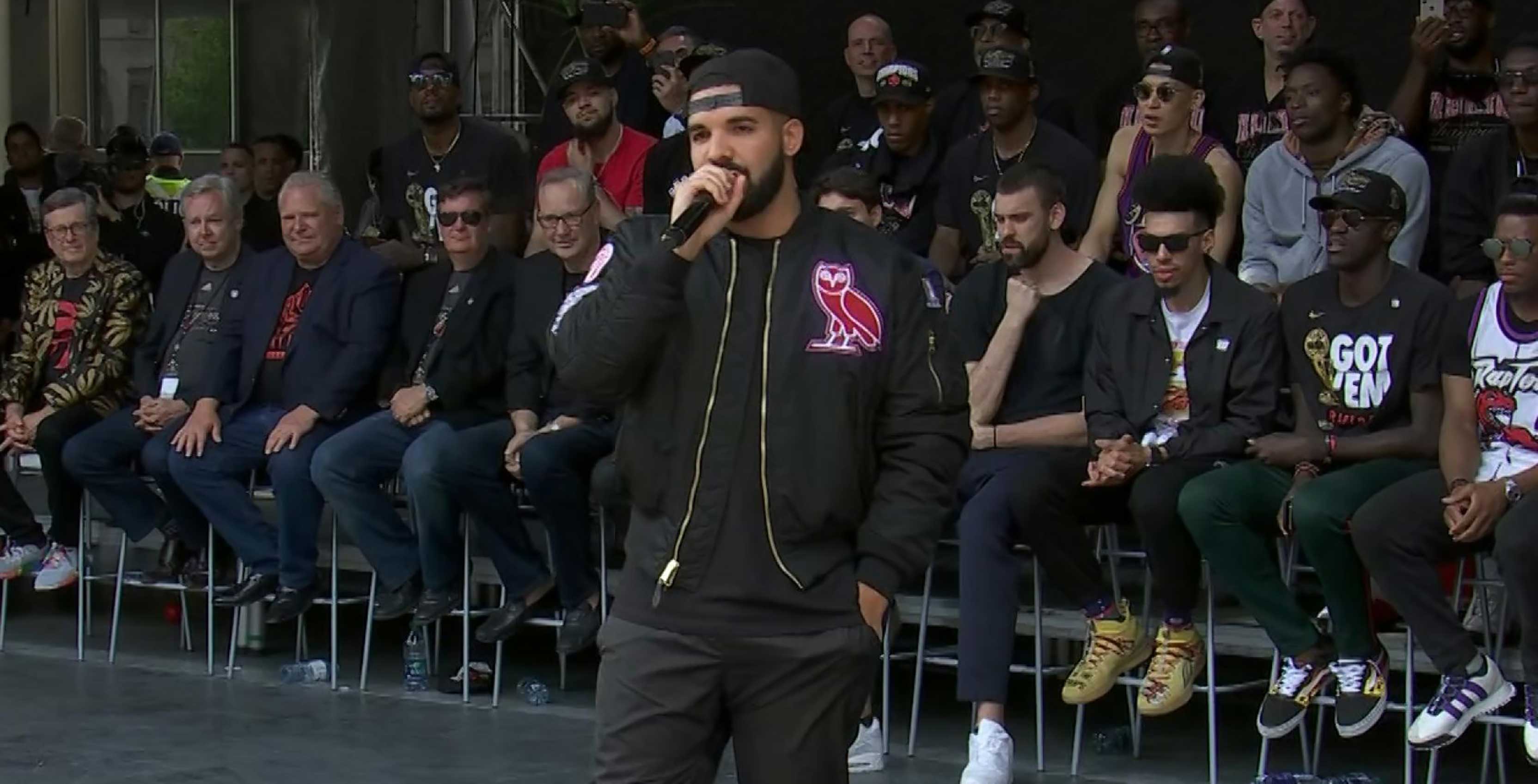 Drake Toronto Raptors parade