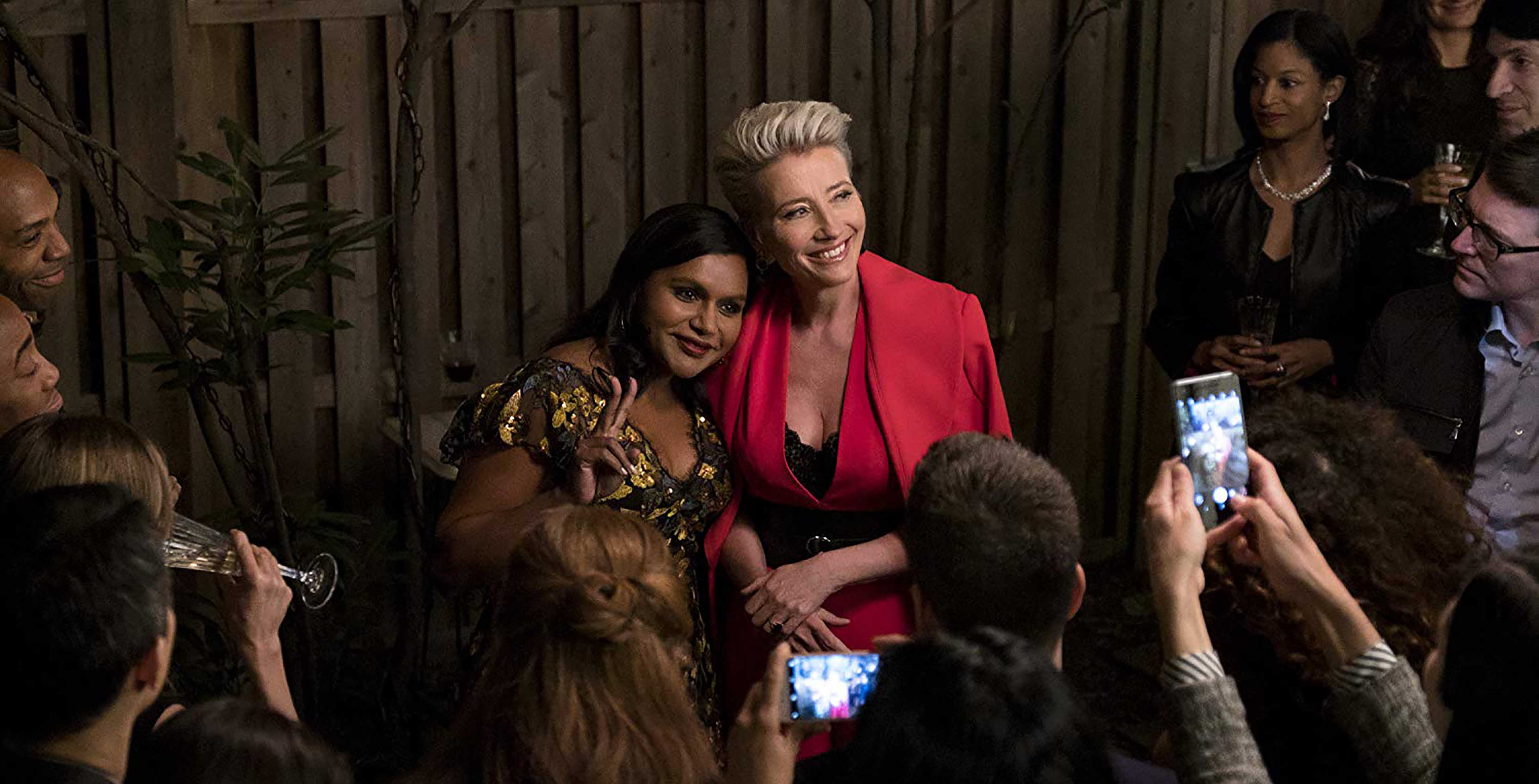 Mindy Kaling and Emma Thompson in Late Night