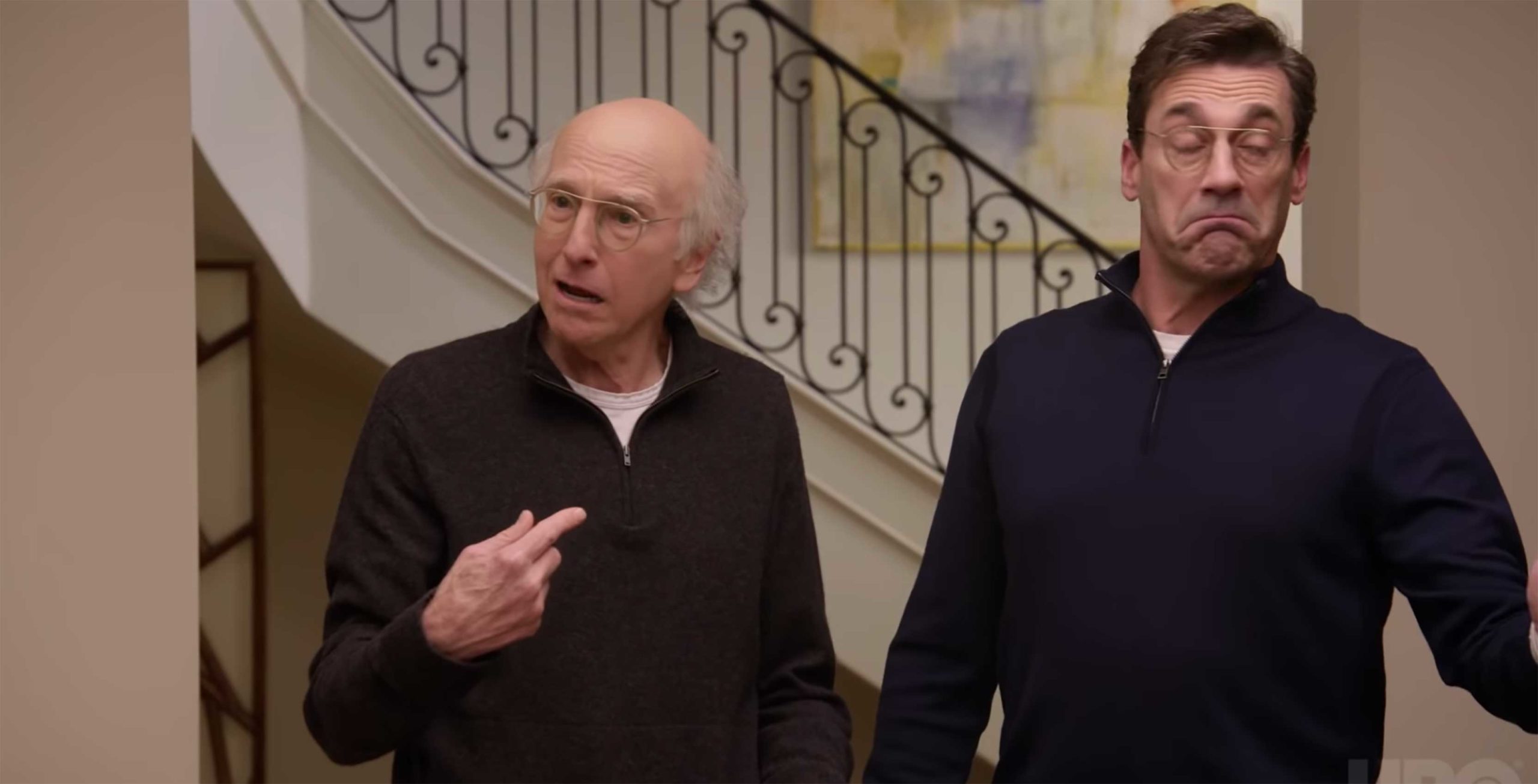 Curb Your Enthusiasm Larry David and Jon Hamm