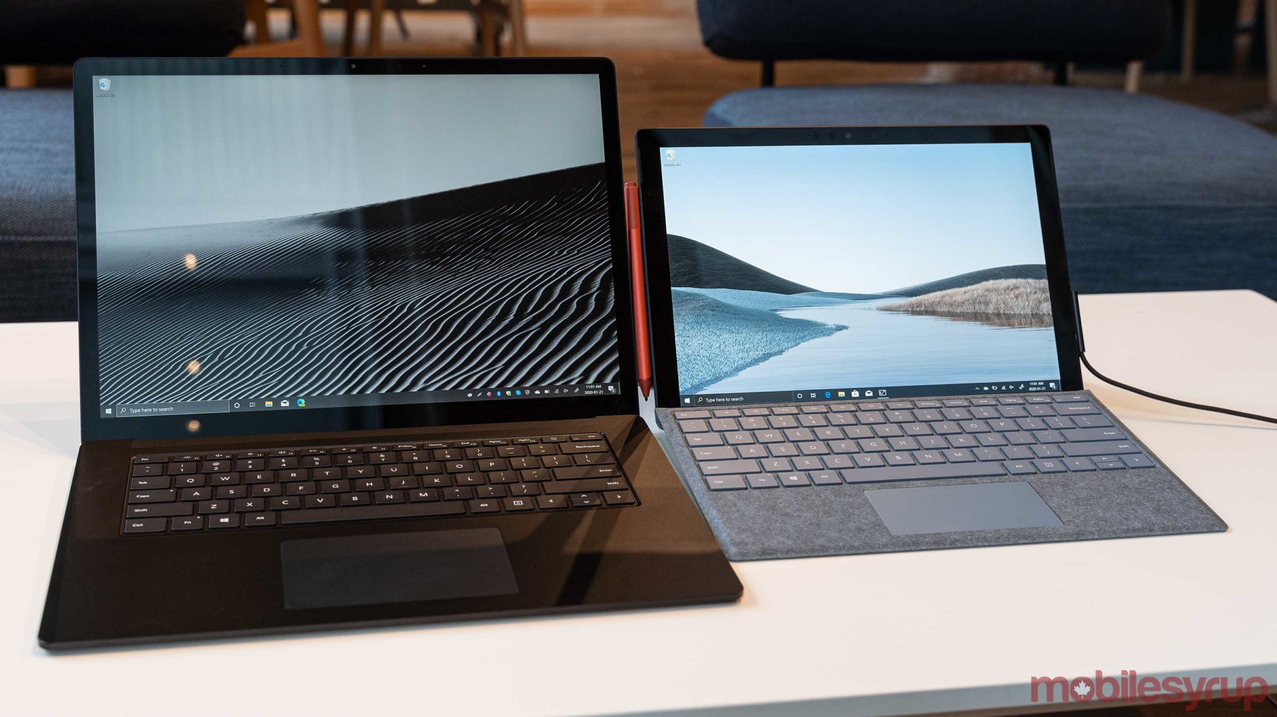 Surface Laptop 3 and Surface Pro 7