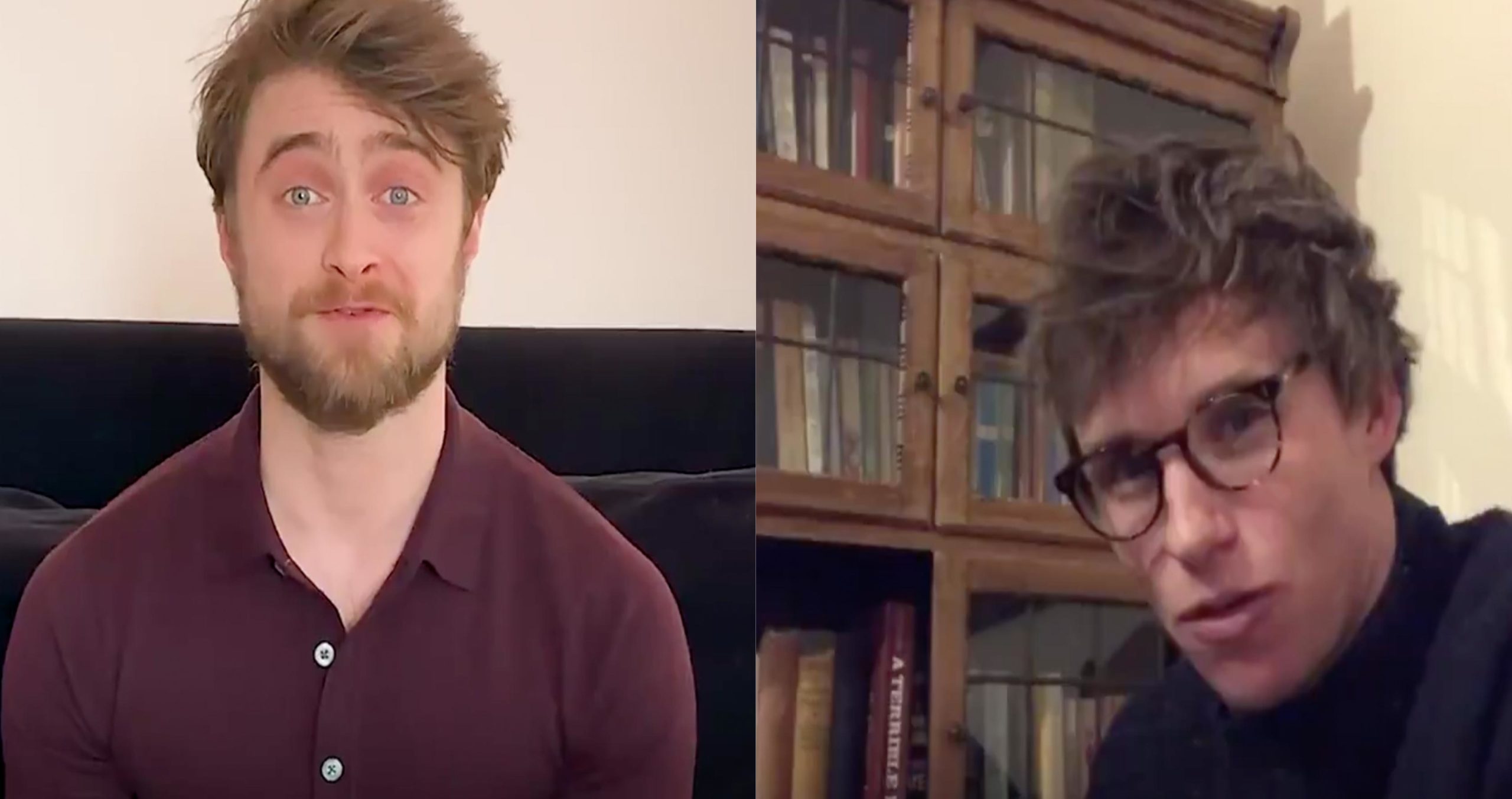 Daniel Radcliffe and Eddy Redmayne