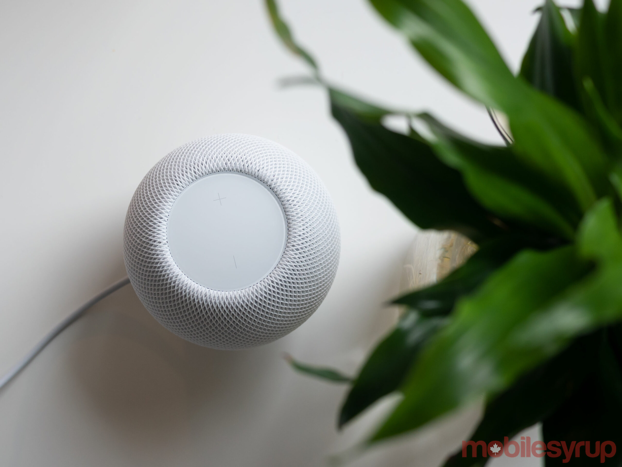 HomePod mini top-down view