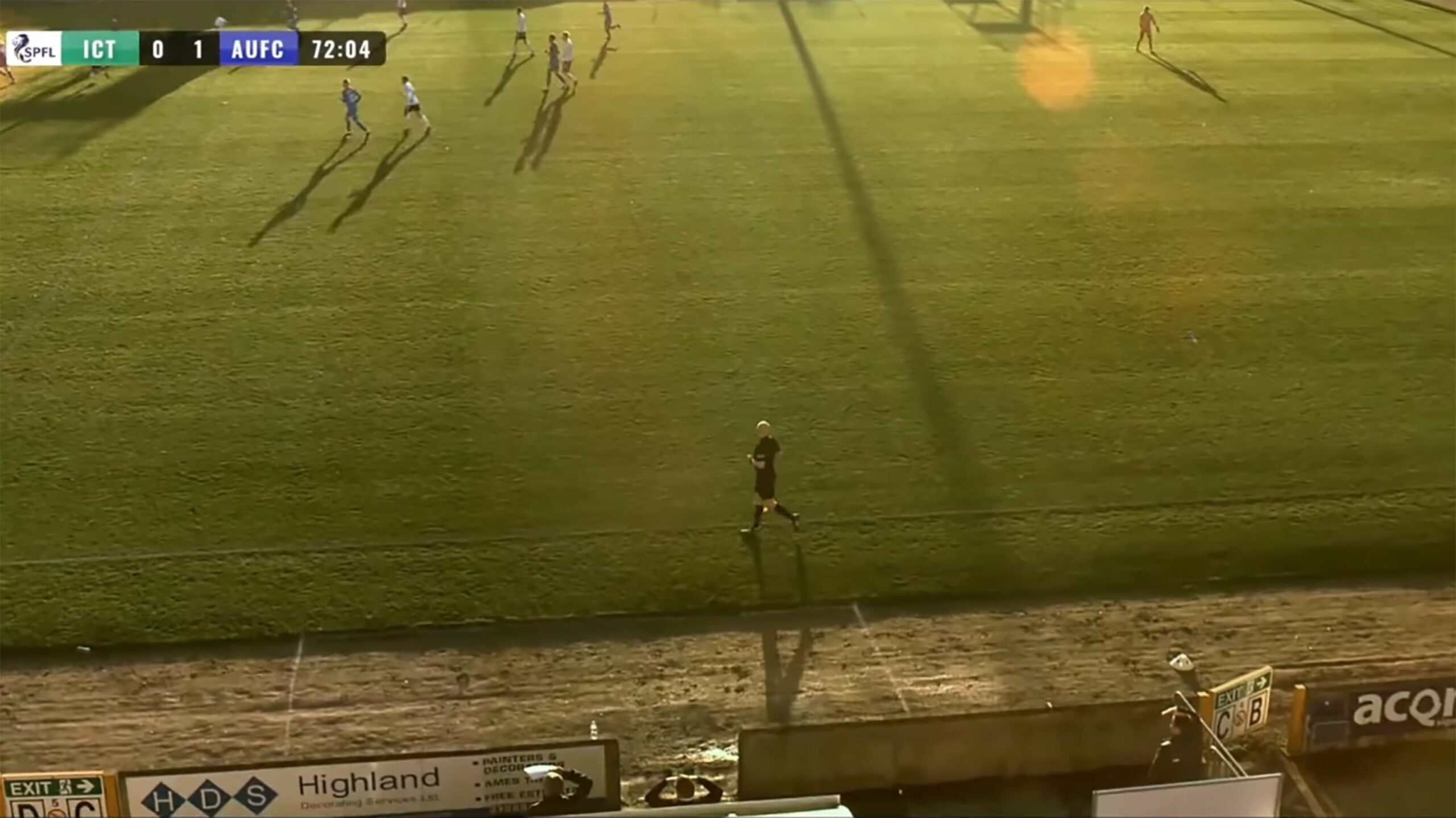 Soccer camera bald head