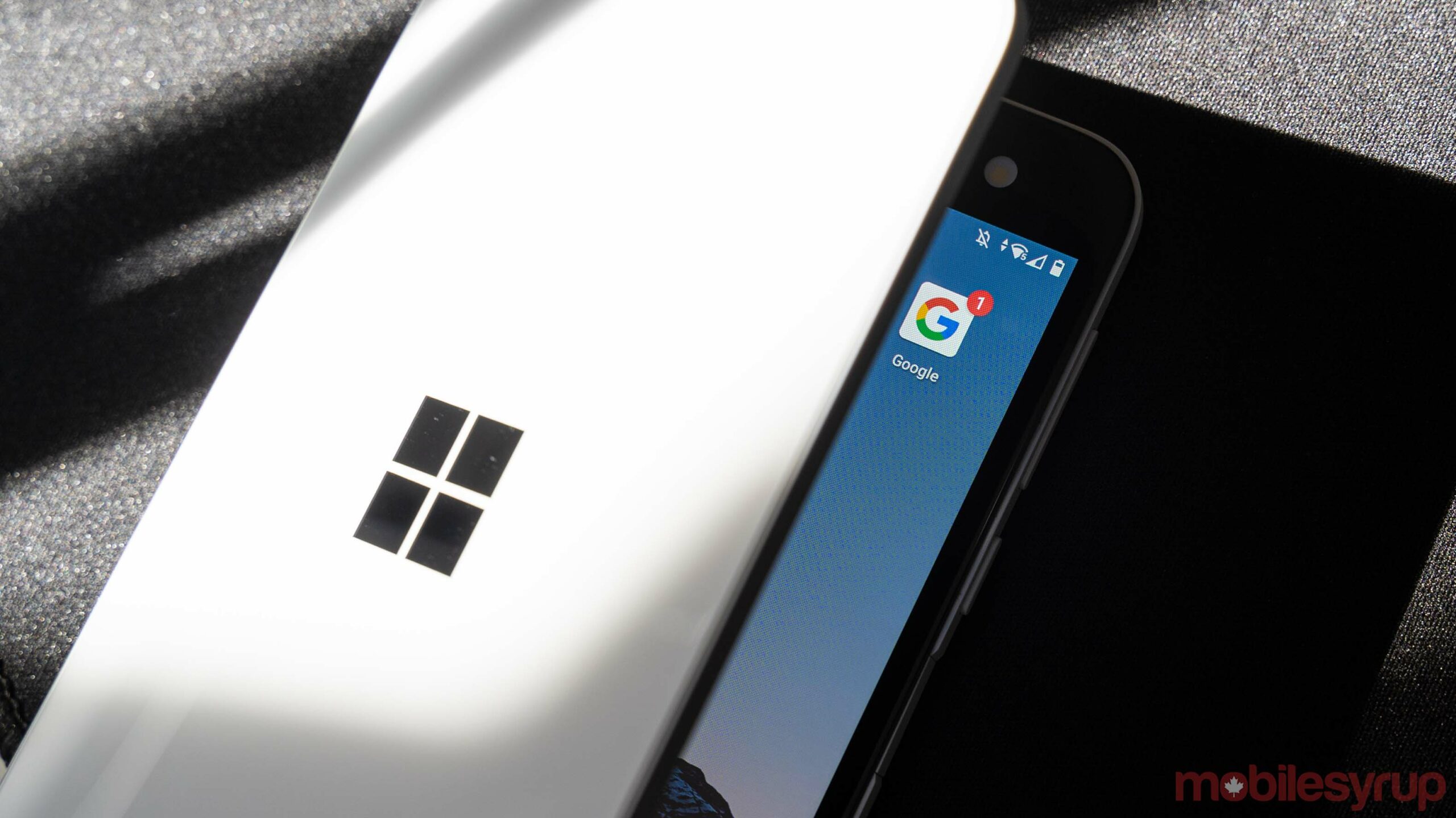 Google App on the Microsoft Surface Duo