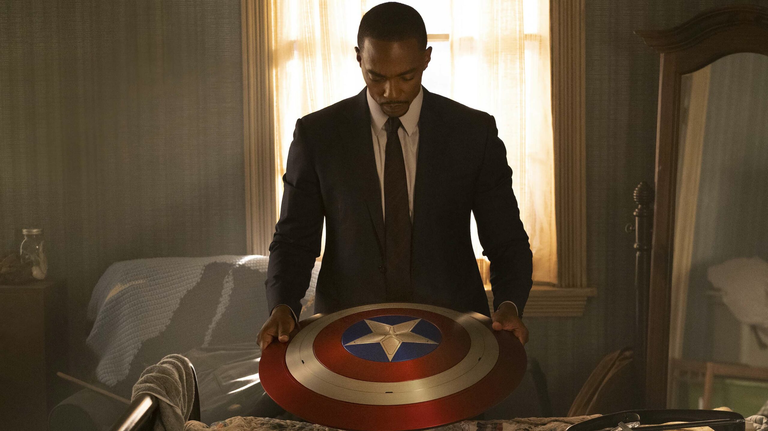 The Falcon and the Winter Soldier Sam with shield