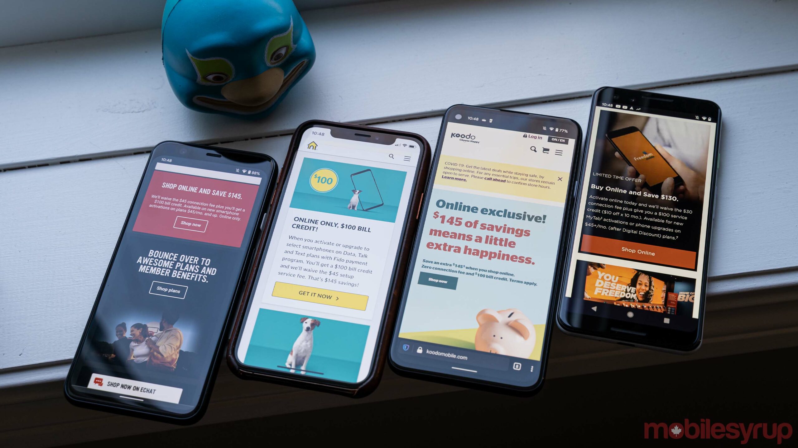 Fido, Virgin, Koodo and Freedom offering $100 bill credits