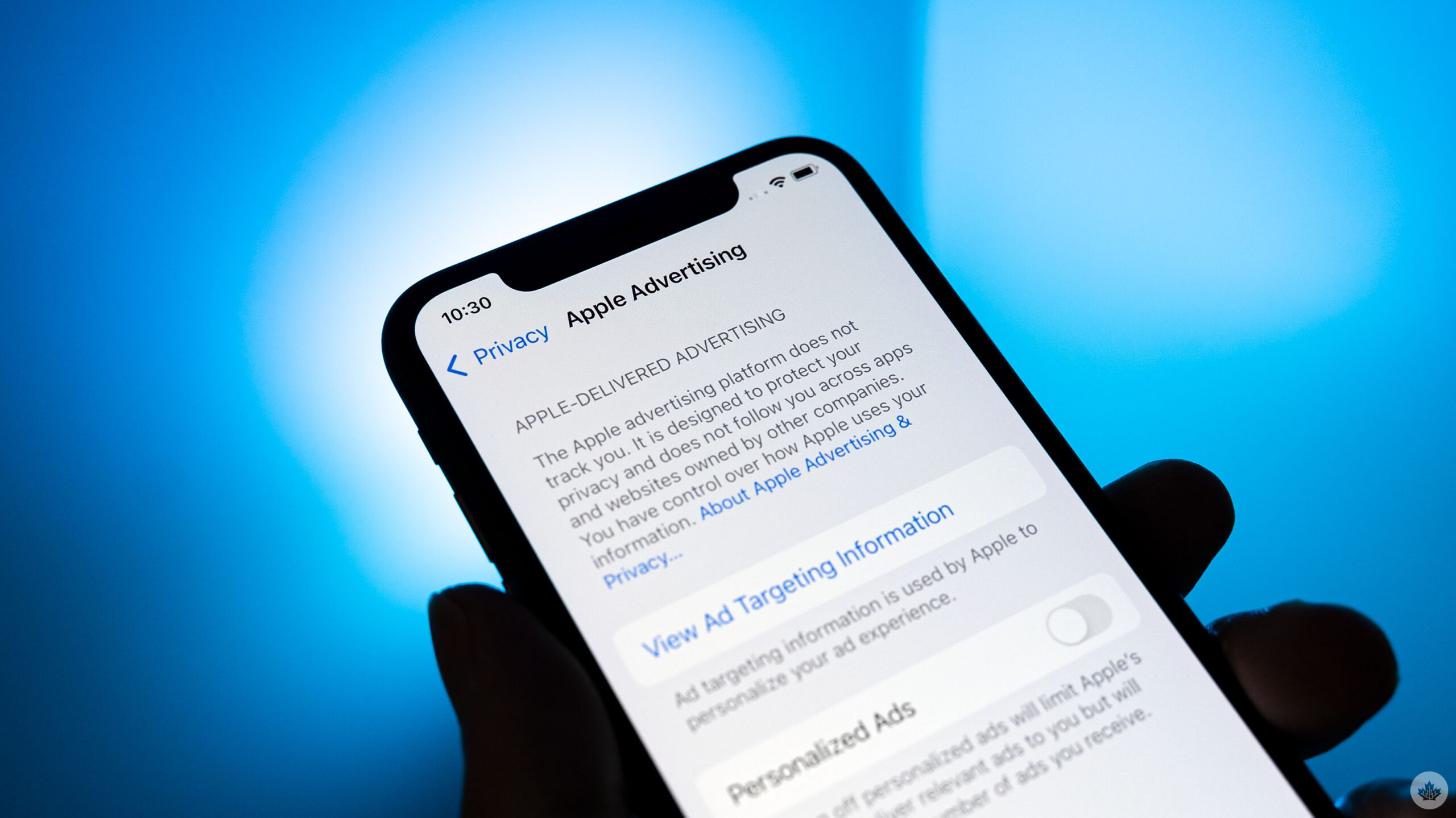 Apple Advertising Settings