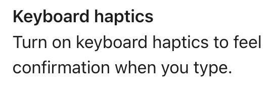 iPhone haptic feedback keyboard iOS 16