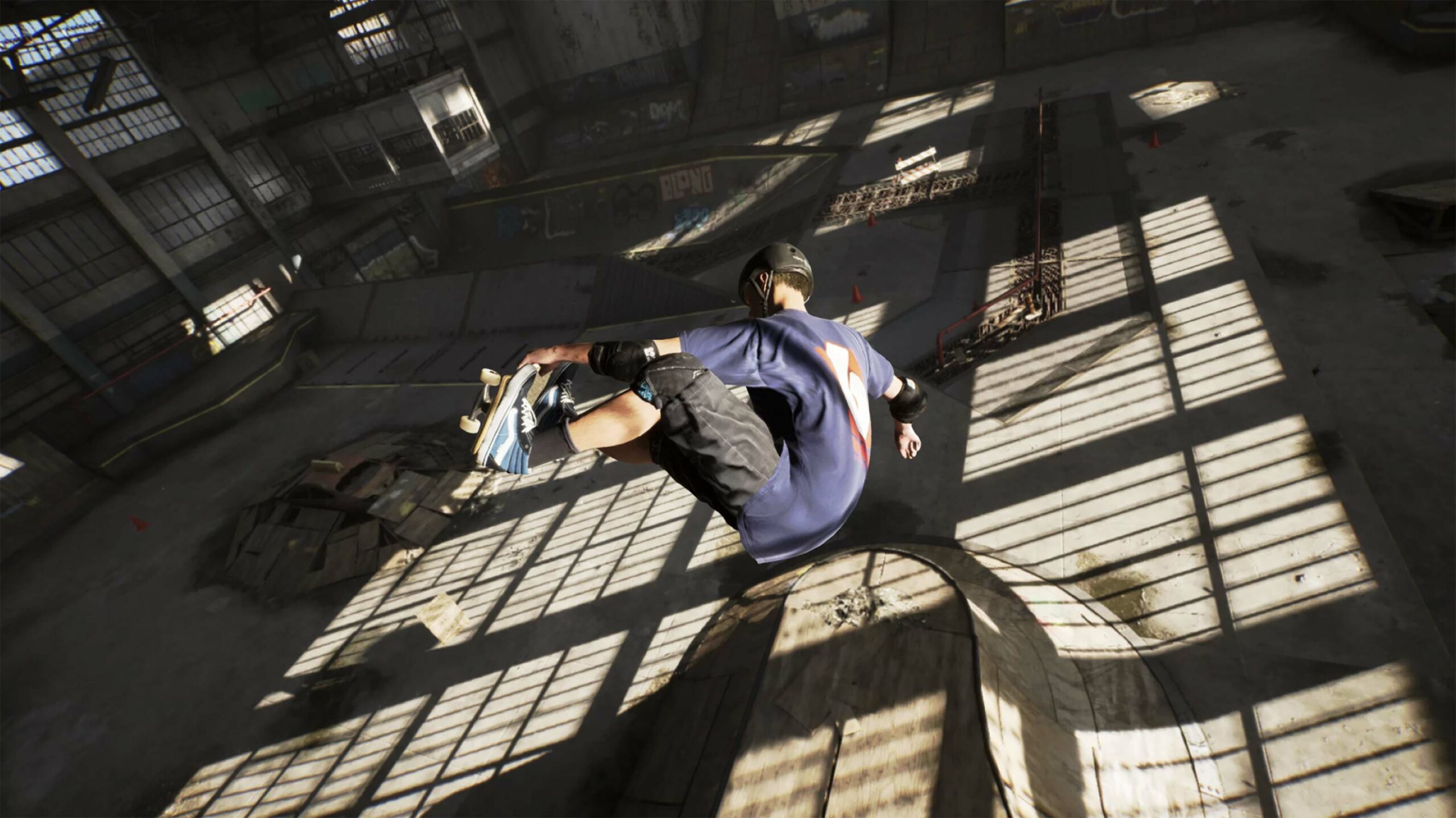 Tony Hawk's Pro Skater 1-2 HD Tony doing an aerial