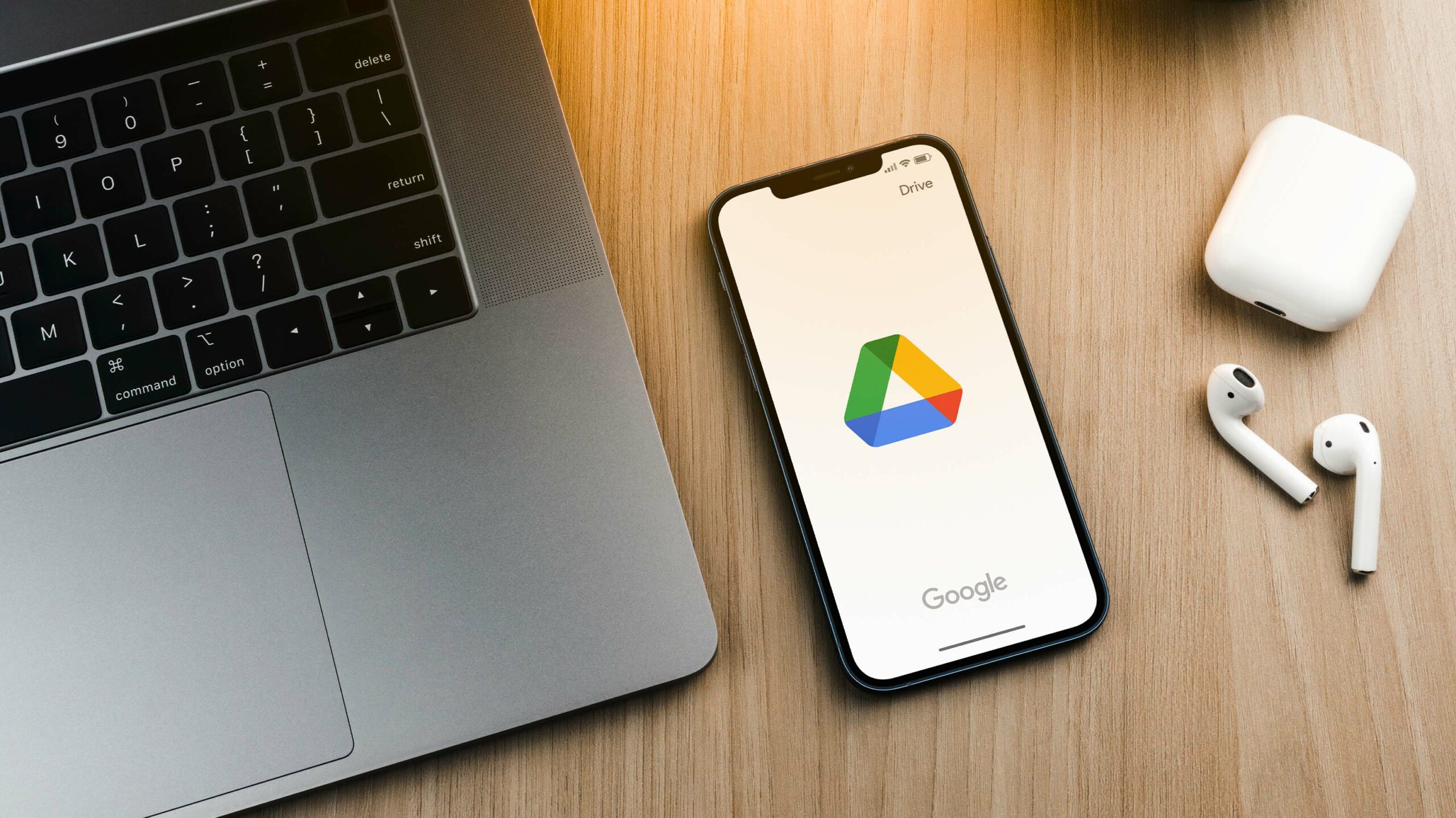 Google Drive on an iPhone