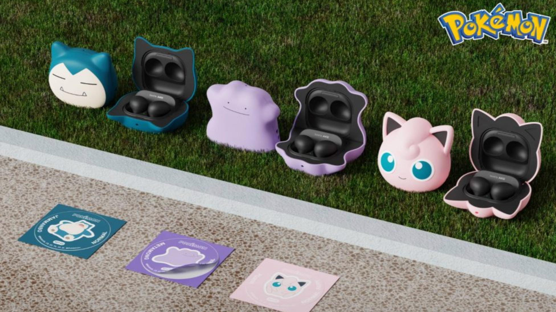 Pokemon Galaxy Buds: Snorlax, Ditto, and Jigglypuff