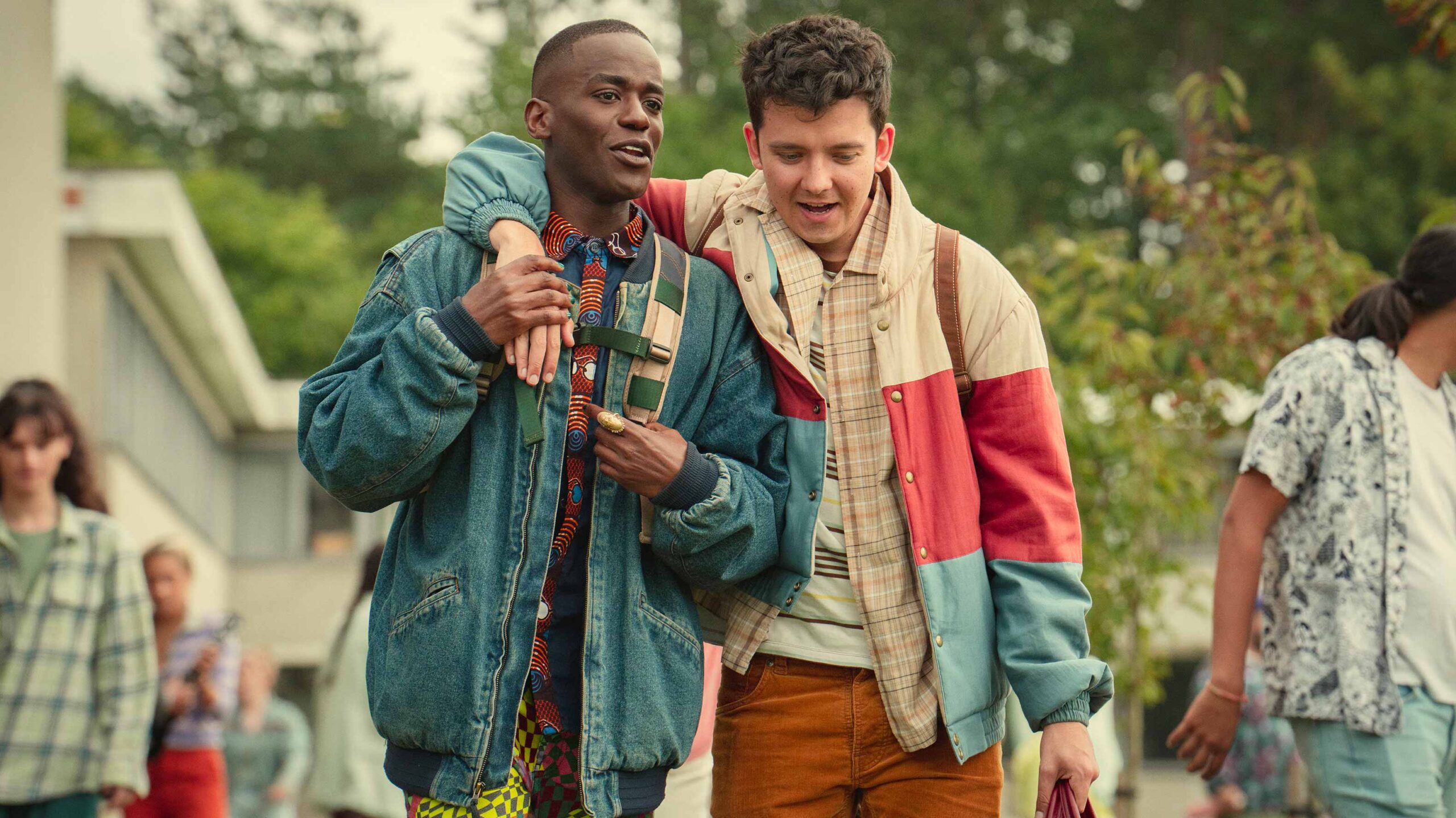 Sex Education Ncuti Gatwa and Asa Butterfield