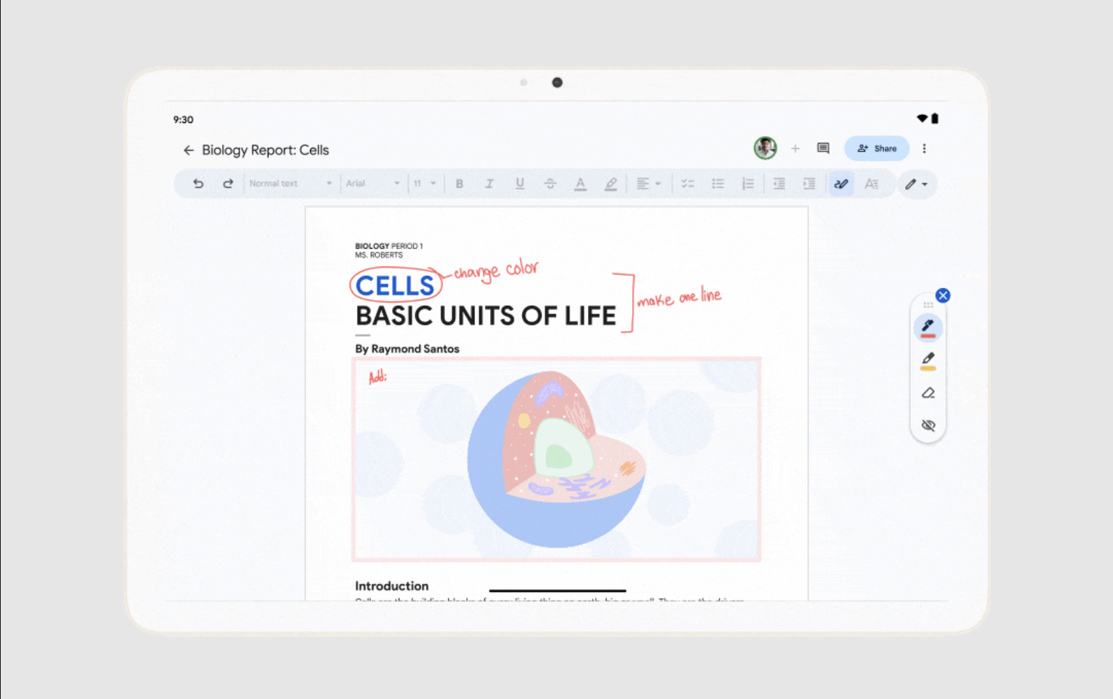 Android users can now add handwritten notes to Google Docs, access ...