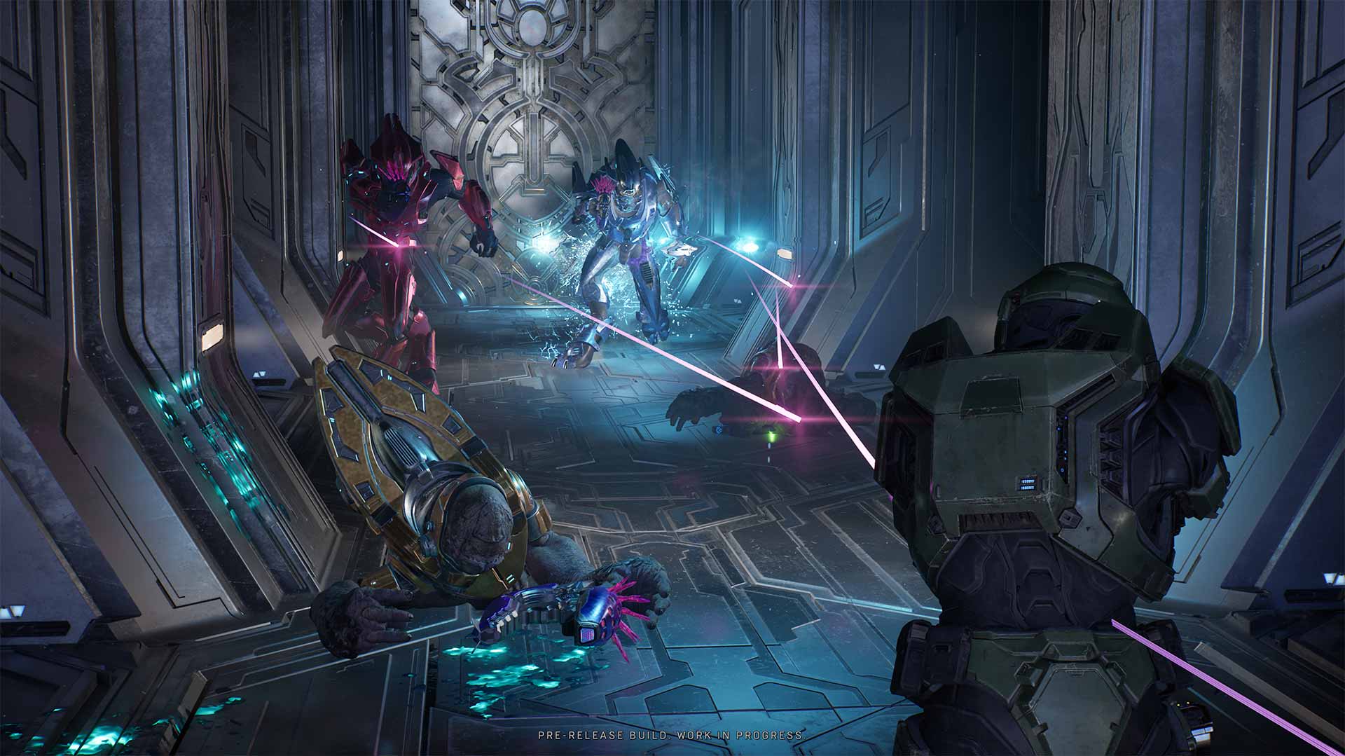 Halo: Campaign Evolved hallway fight