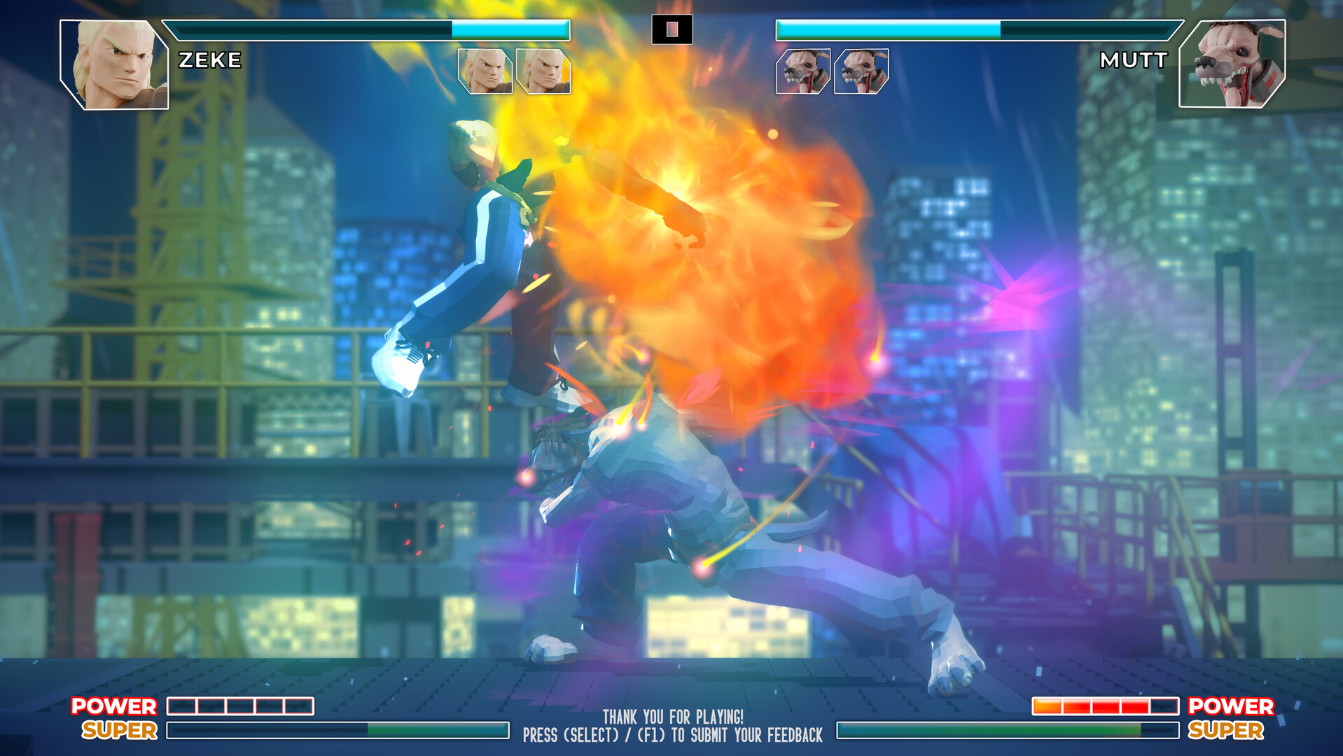 Poly Fighter fight
