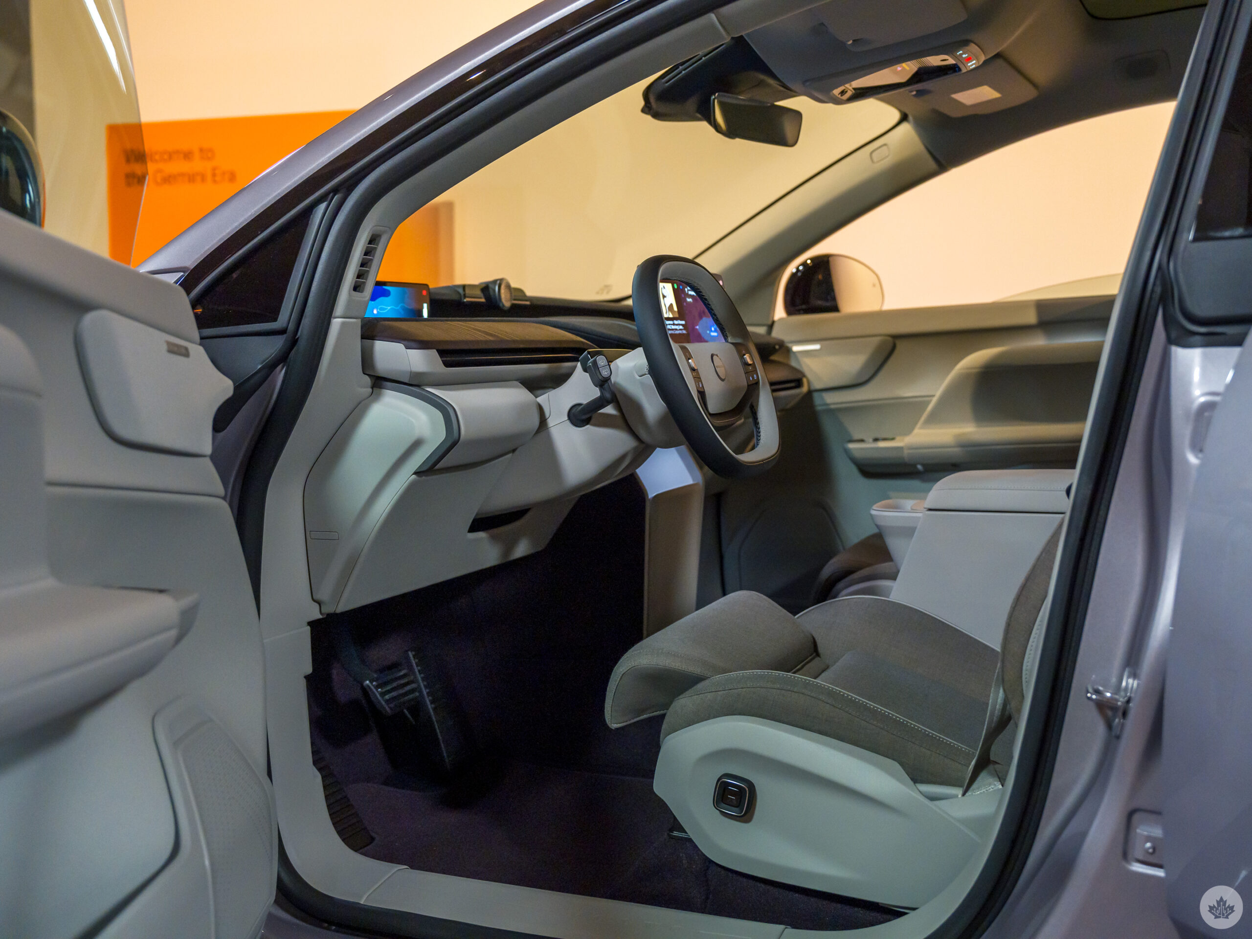 Volvo unveils the EX60 and Google Gemini is using shotgun 8 Volvo EX60 launch front inside scaled