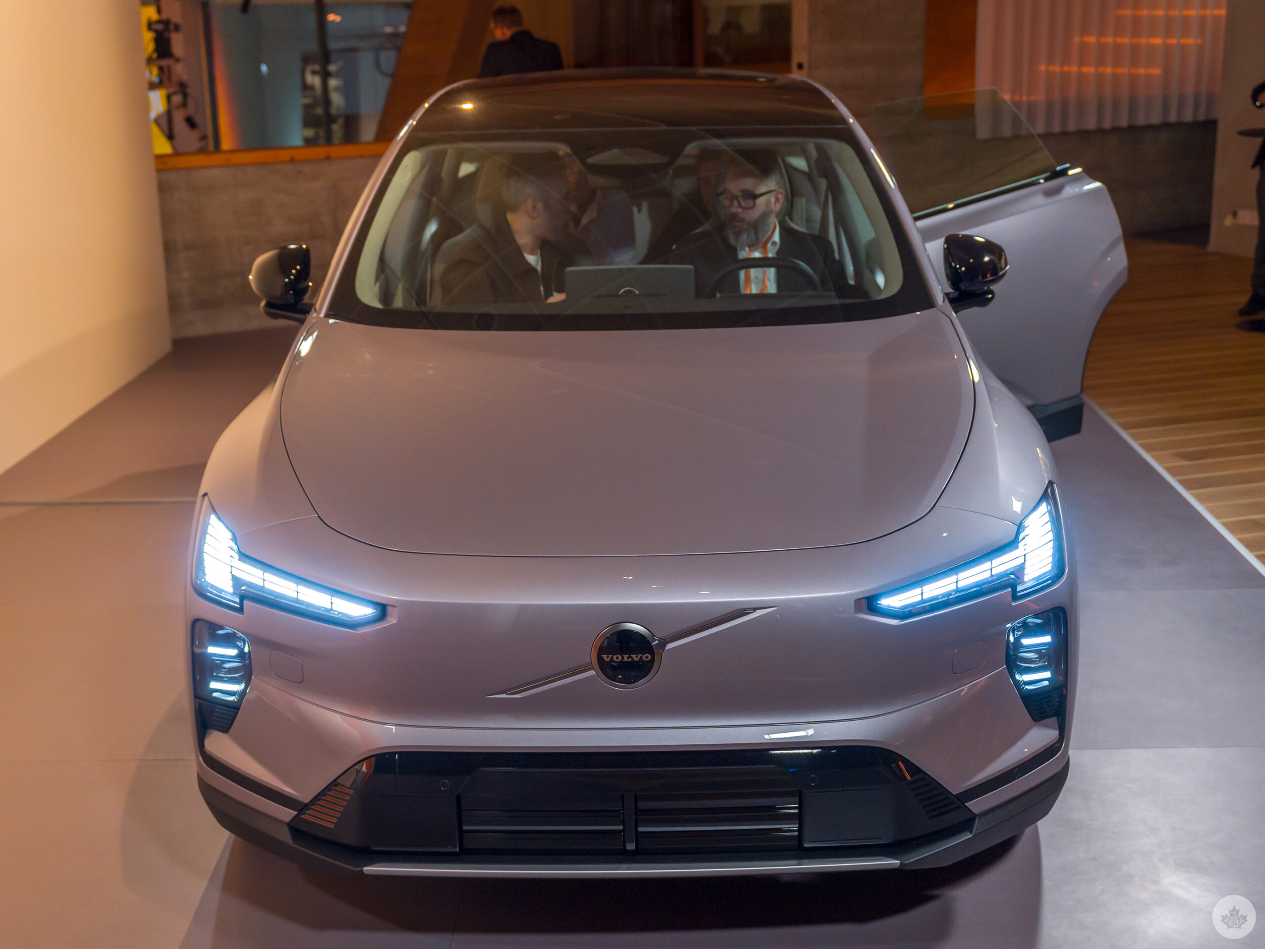 Volvo unveils the EX60 and Google Gemini is using shotgun 2 Volvo EX60 launch front view scaled