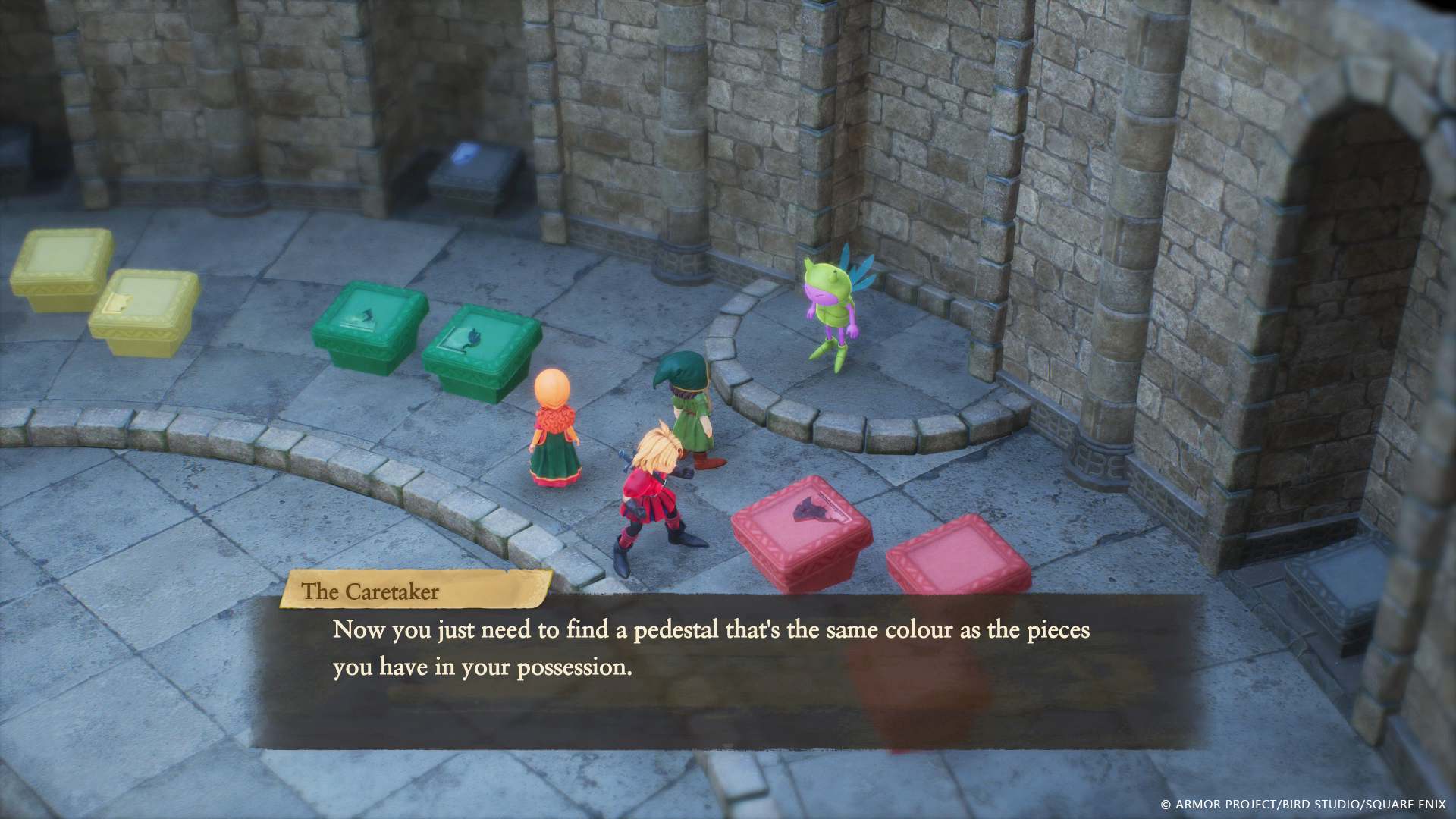 Dragon Quest VII Reimagined pedestals