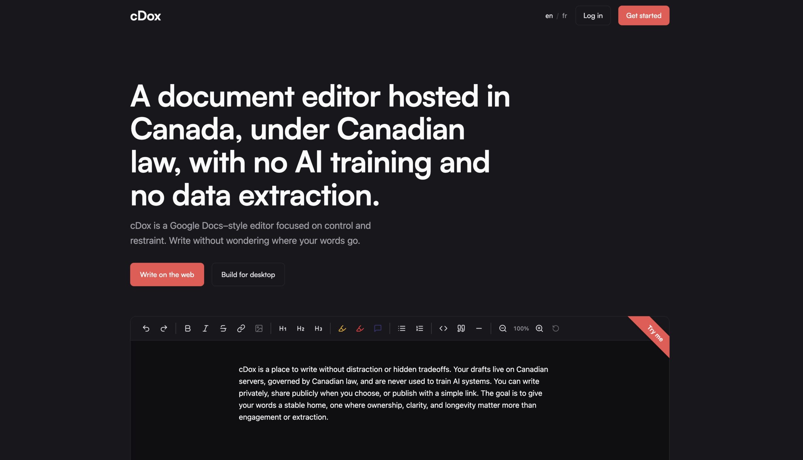 Neglect Google Docs, Canadian-made cDox may very well be your new place to write down