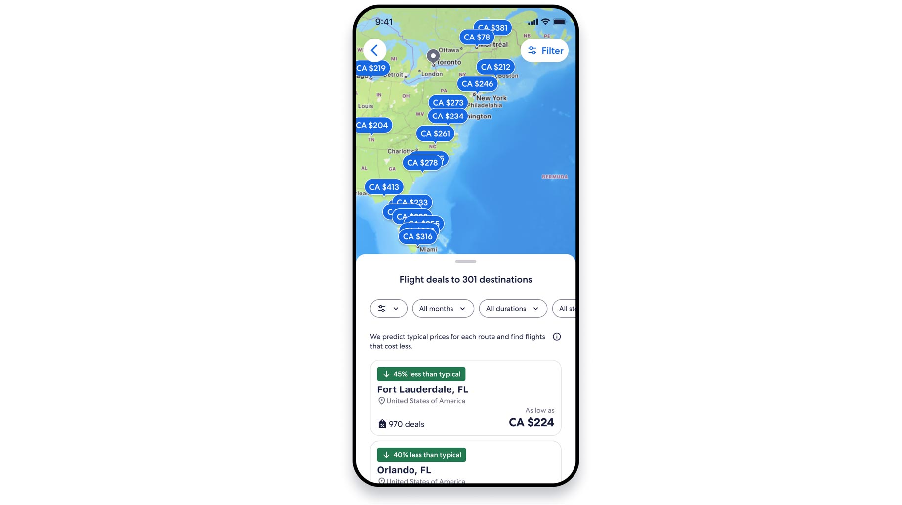 Expedia brings ‘Flight Deals’ tool to Canada