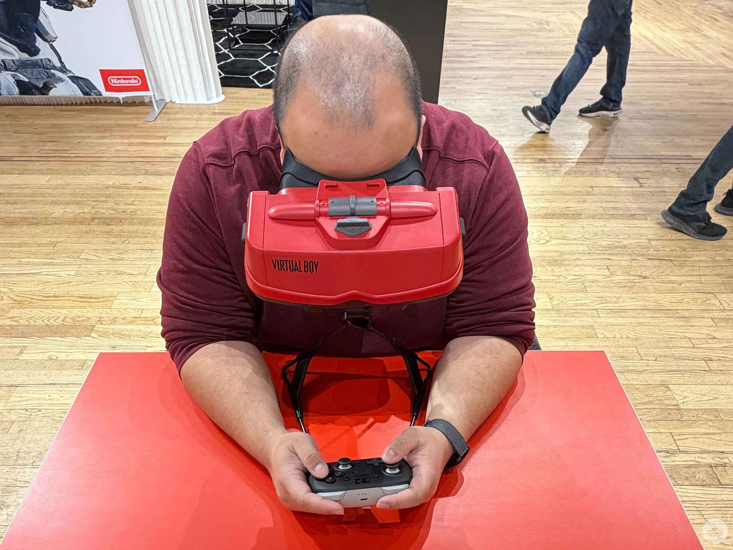 Brad using Virtual Boy