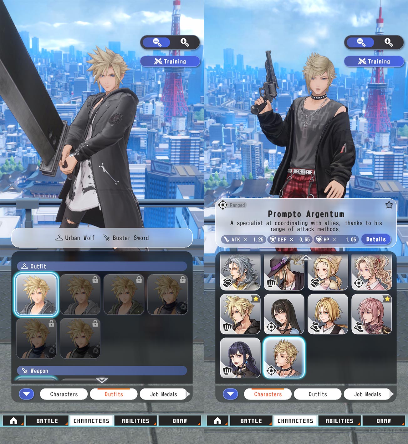 Dissidia Duellum outfits