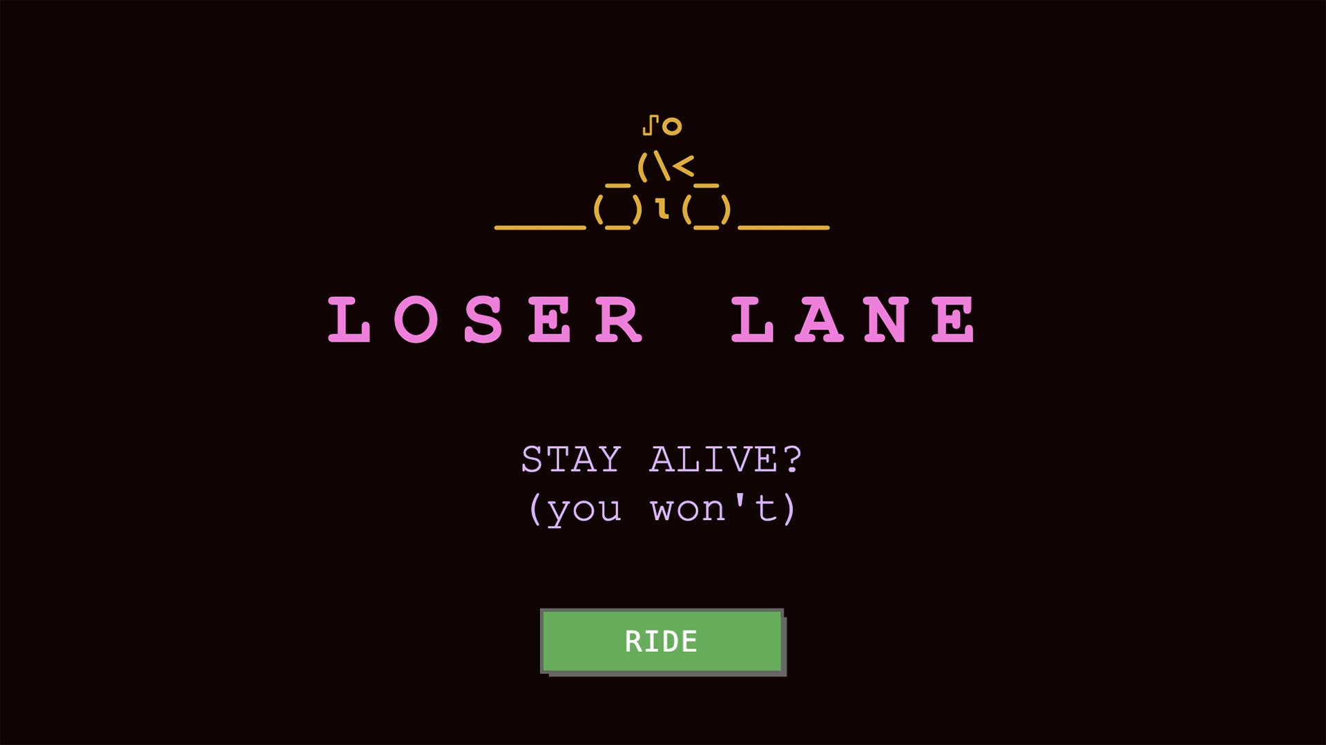 Loser Lane game