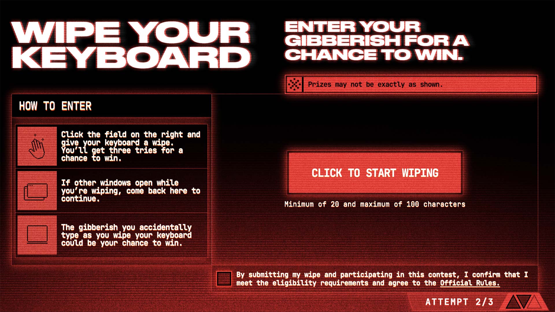 Doritos wipe contest