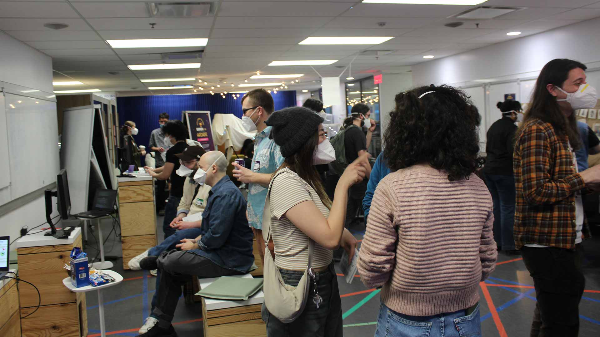 Gamerella game jam mingling