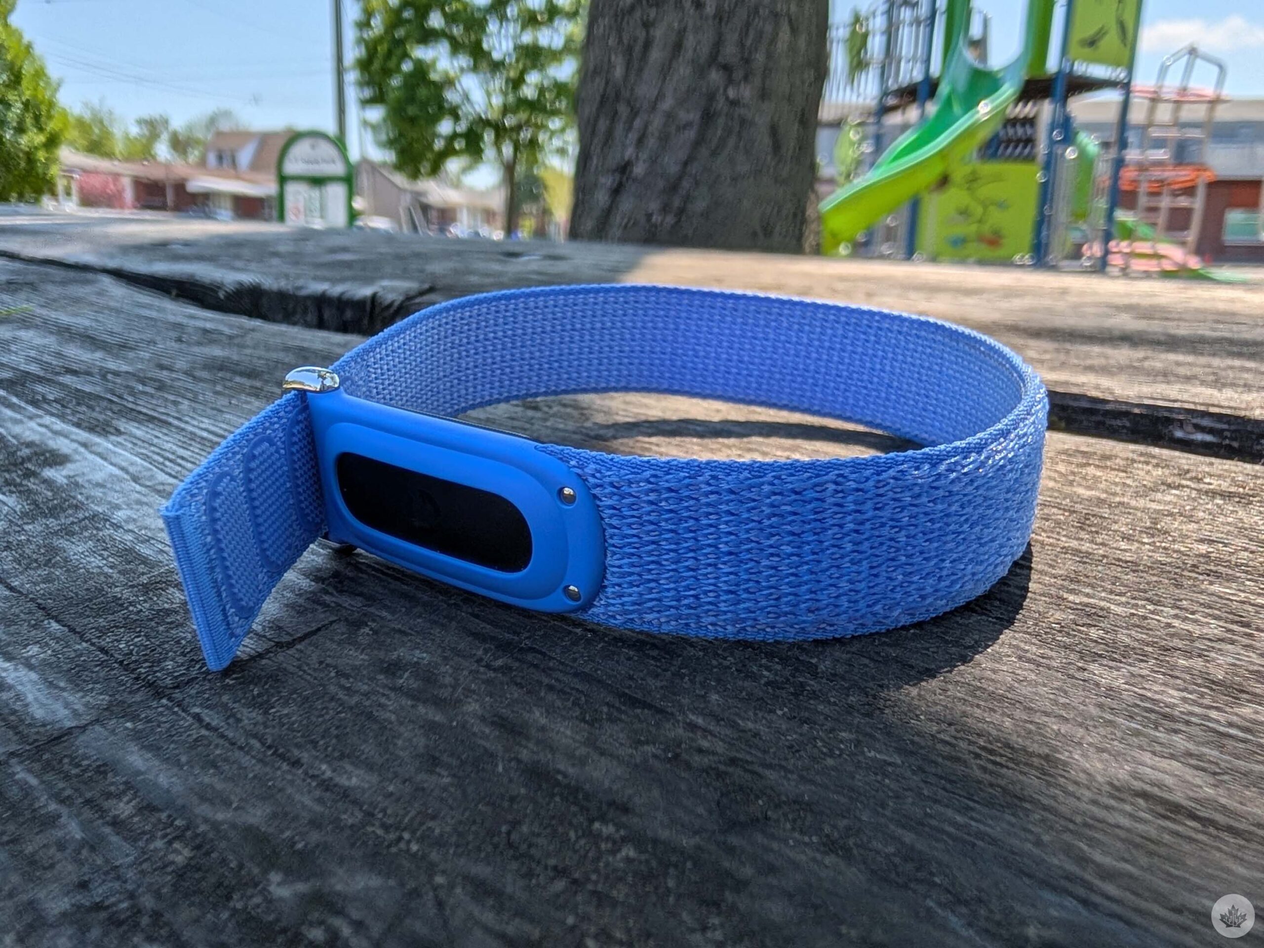 Fitbit Air on a table.
