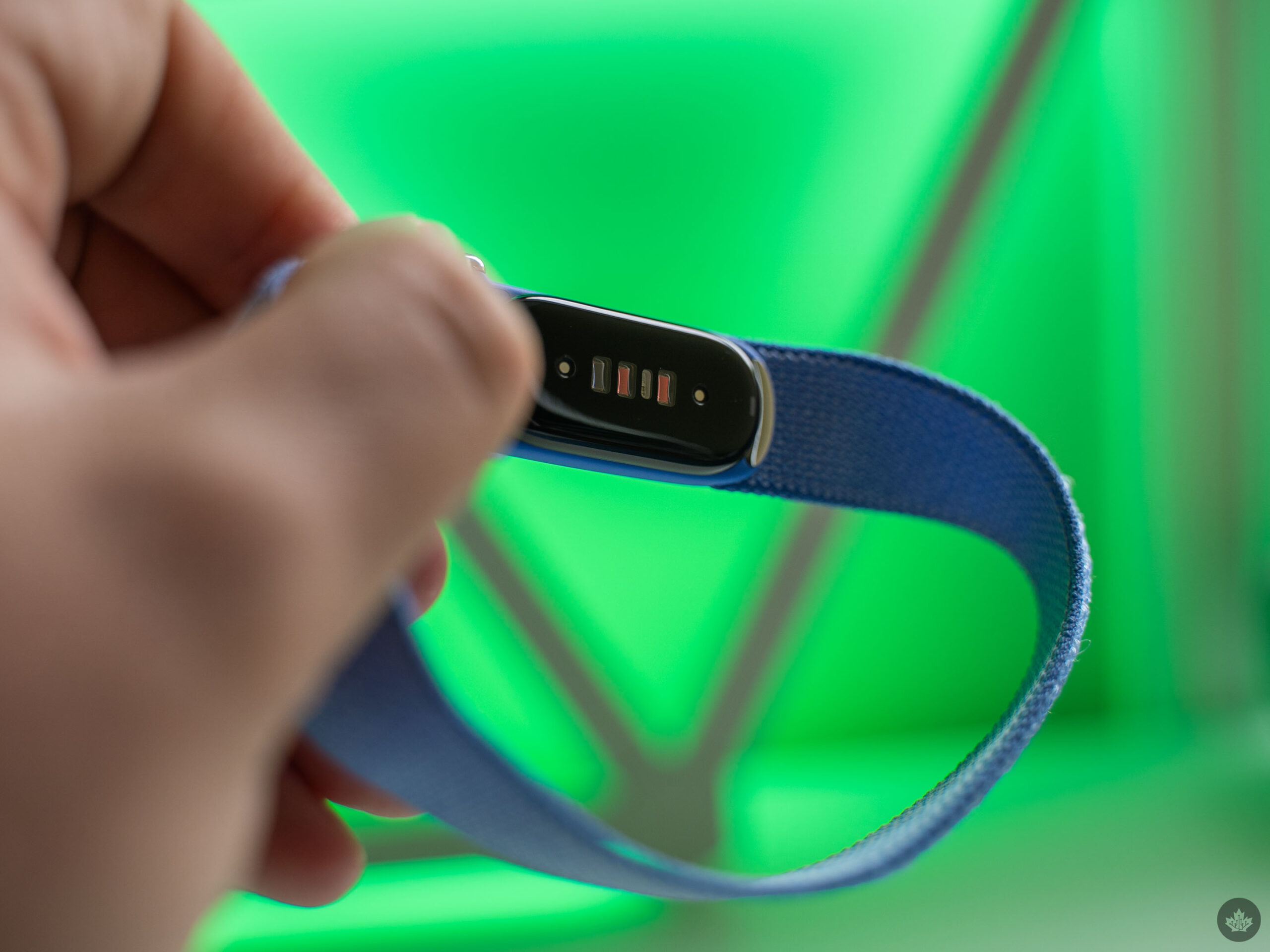 Underside of the Fitbit Air.