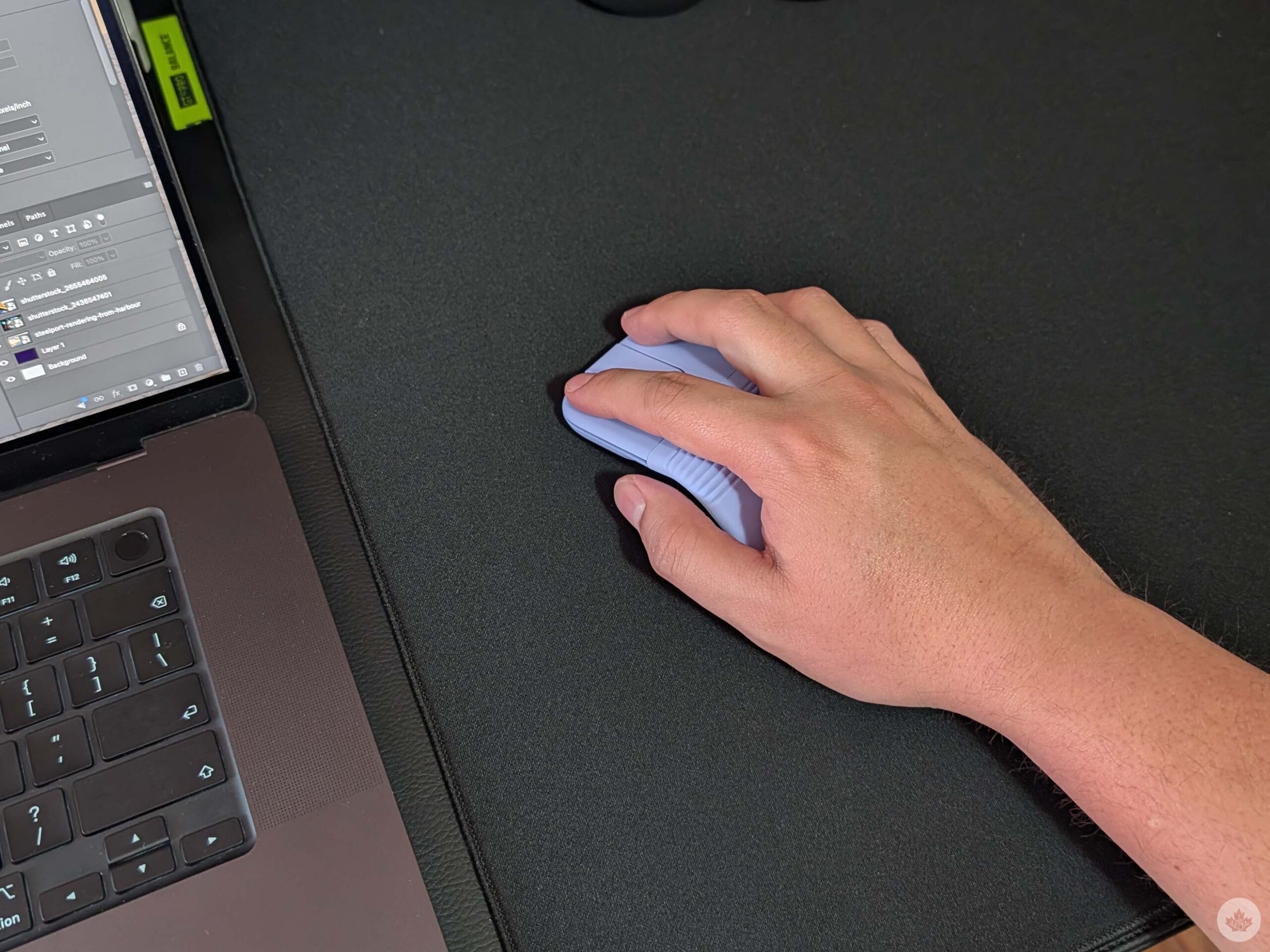 Logitech Mobi Fold in use with a computer.