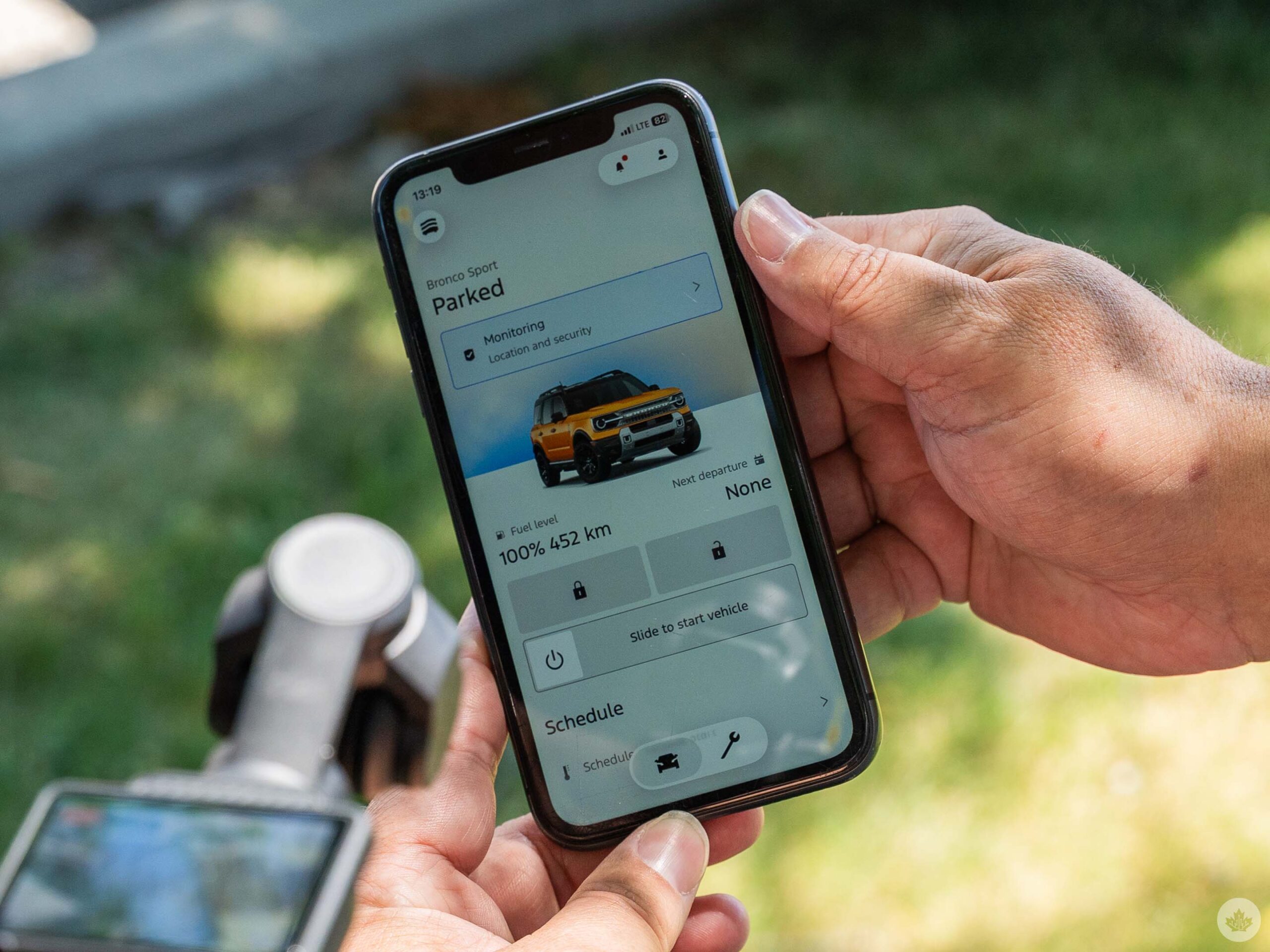 Ford app on a smartphone.