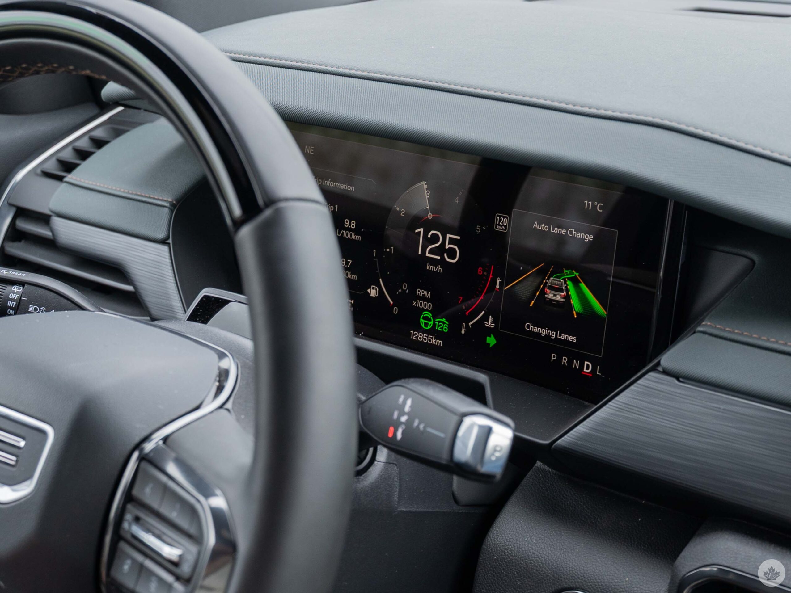 Changing lanes using GM SuperCruise.