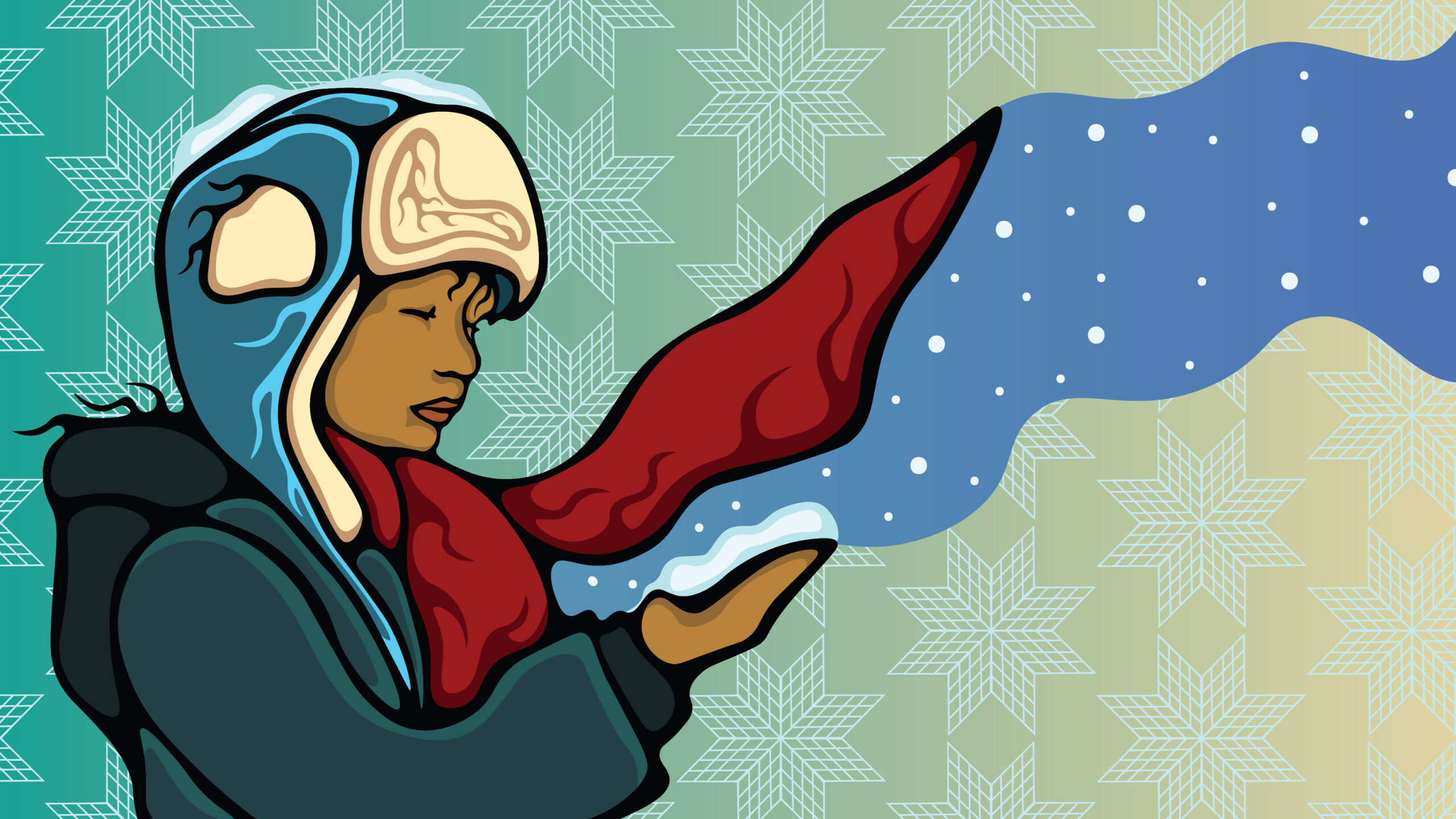 Artwork featured in Motorola's Indigenous Collections app.