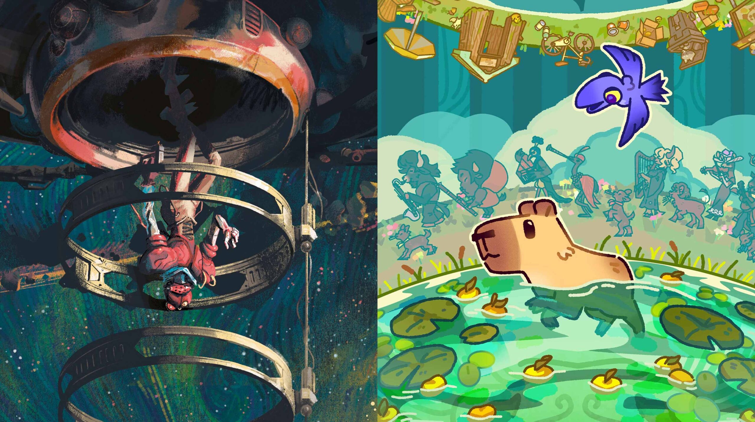 Ambrosia Sky and Capy Castaway key art