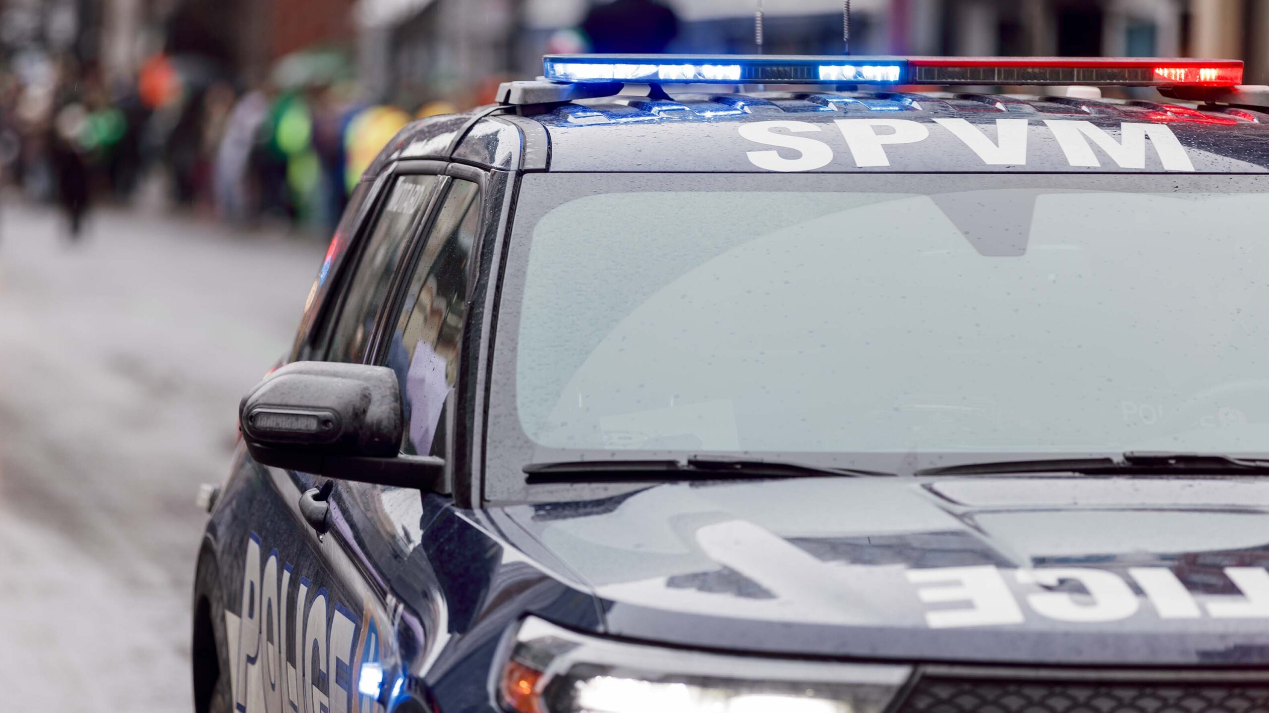 Montreal police vehicle.