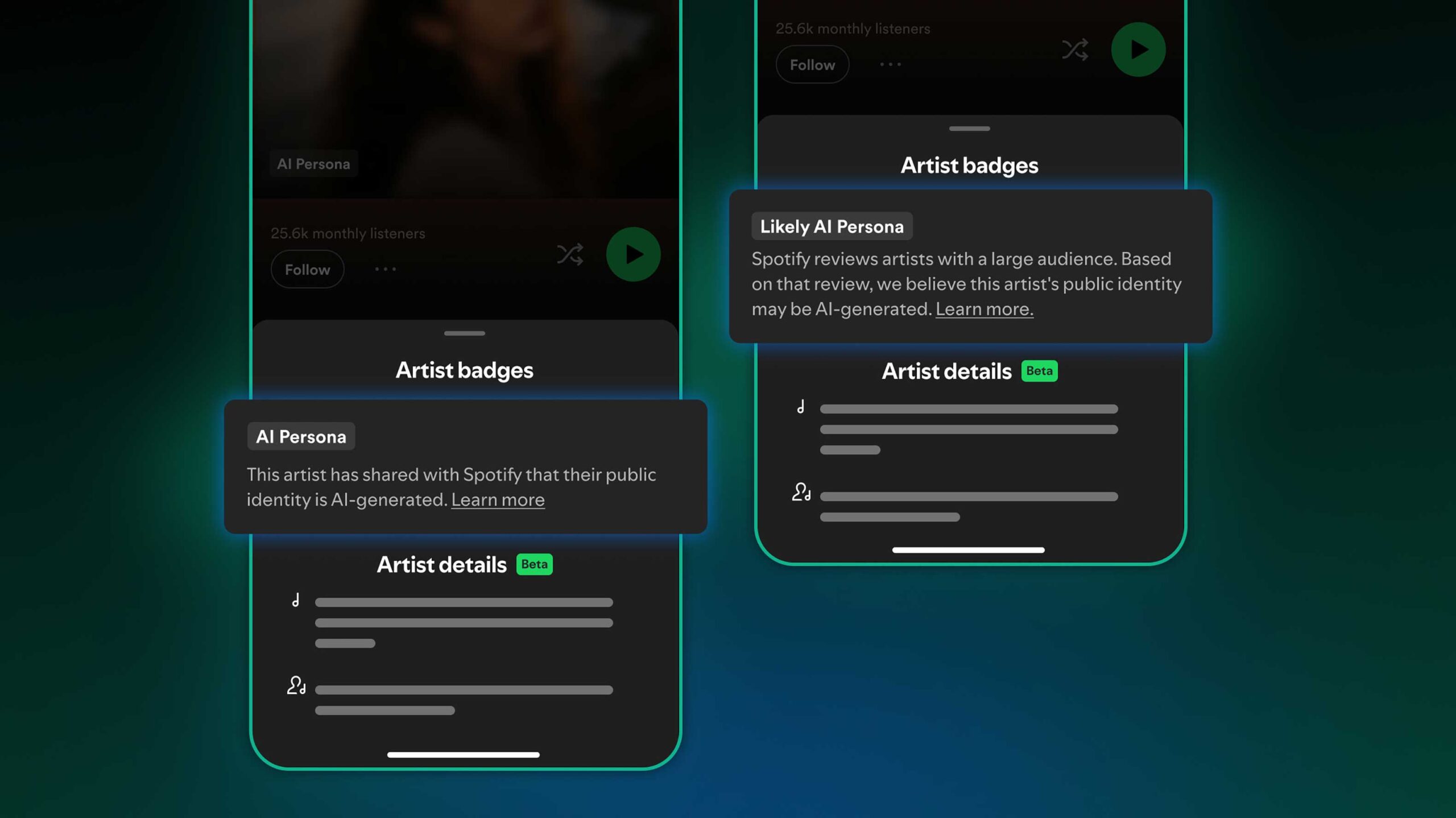 Spotify AI badges