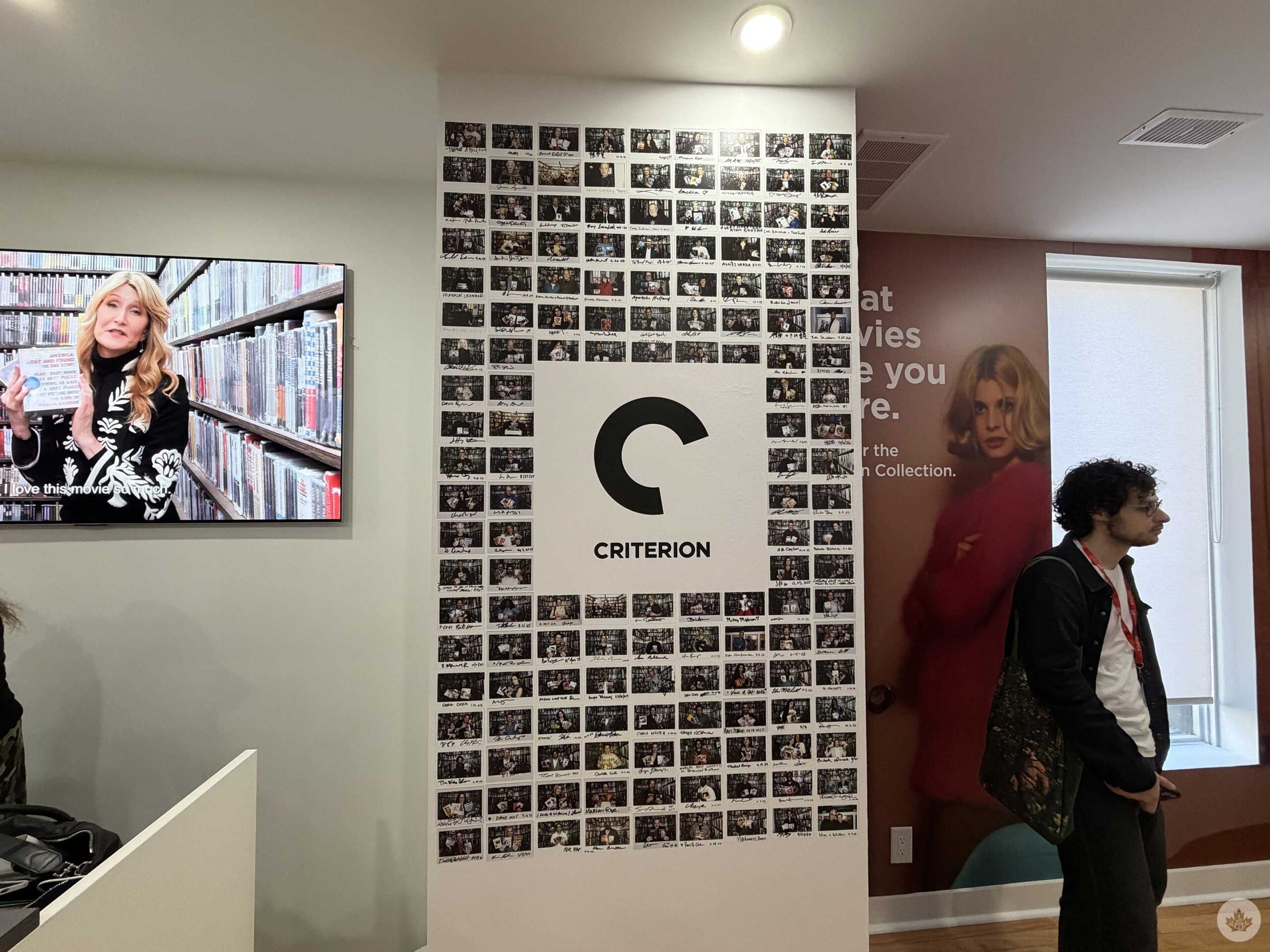 Criterion Cinema Cellar Polaroid wall