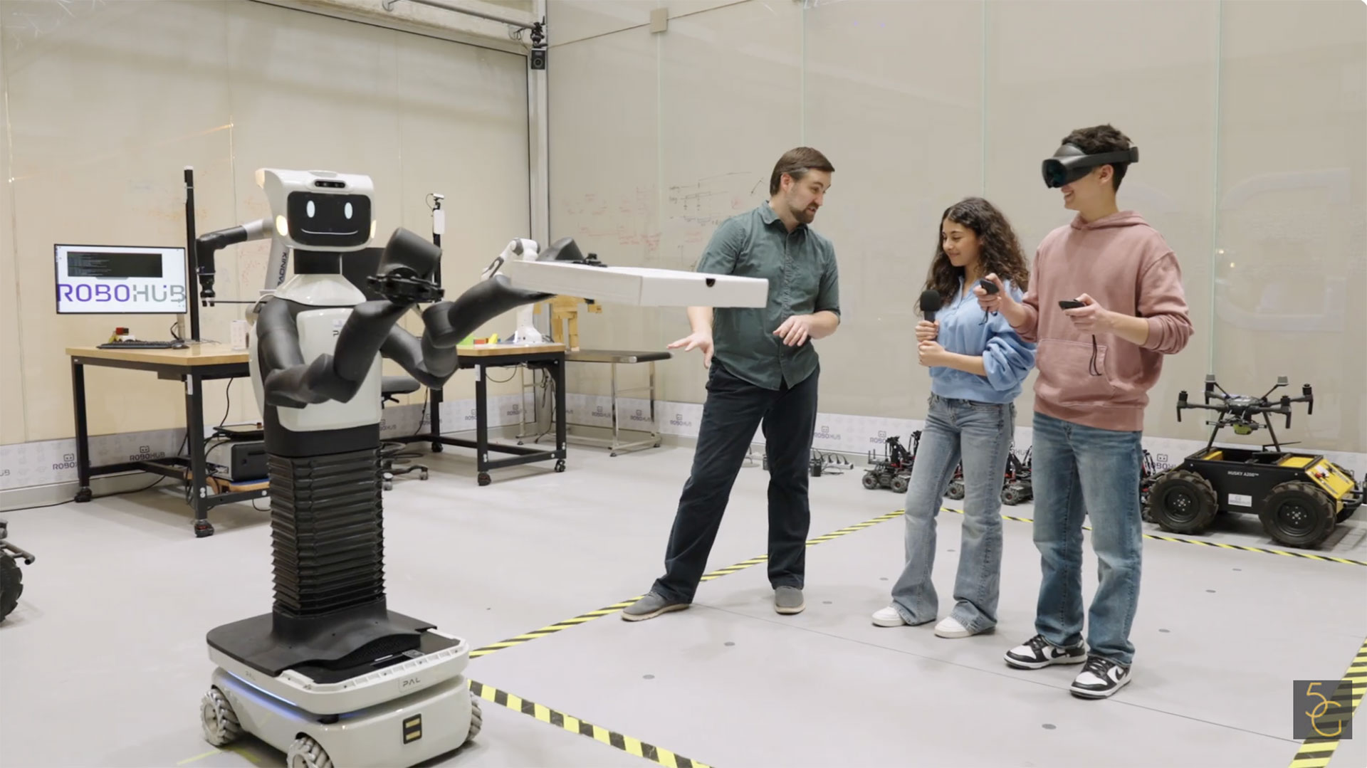 The Screen Team robot helpers